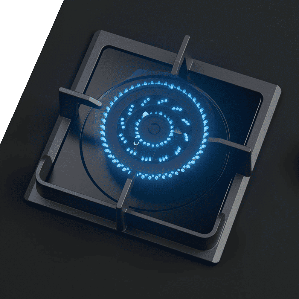 KAFF NYG 783B Glass Top 3 Burner Automatic Hob (Integrated Flame Protector, Black)_7