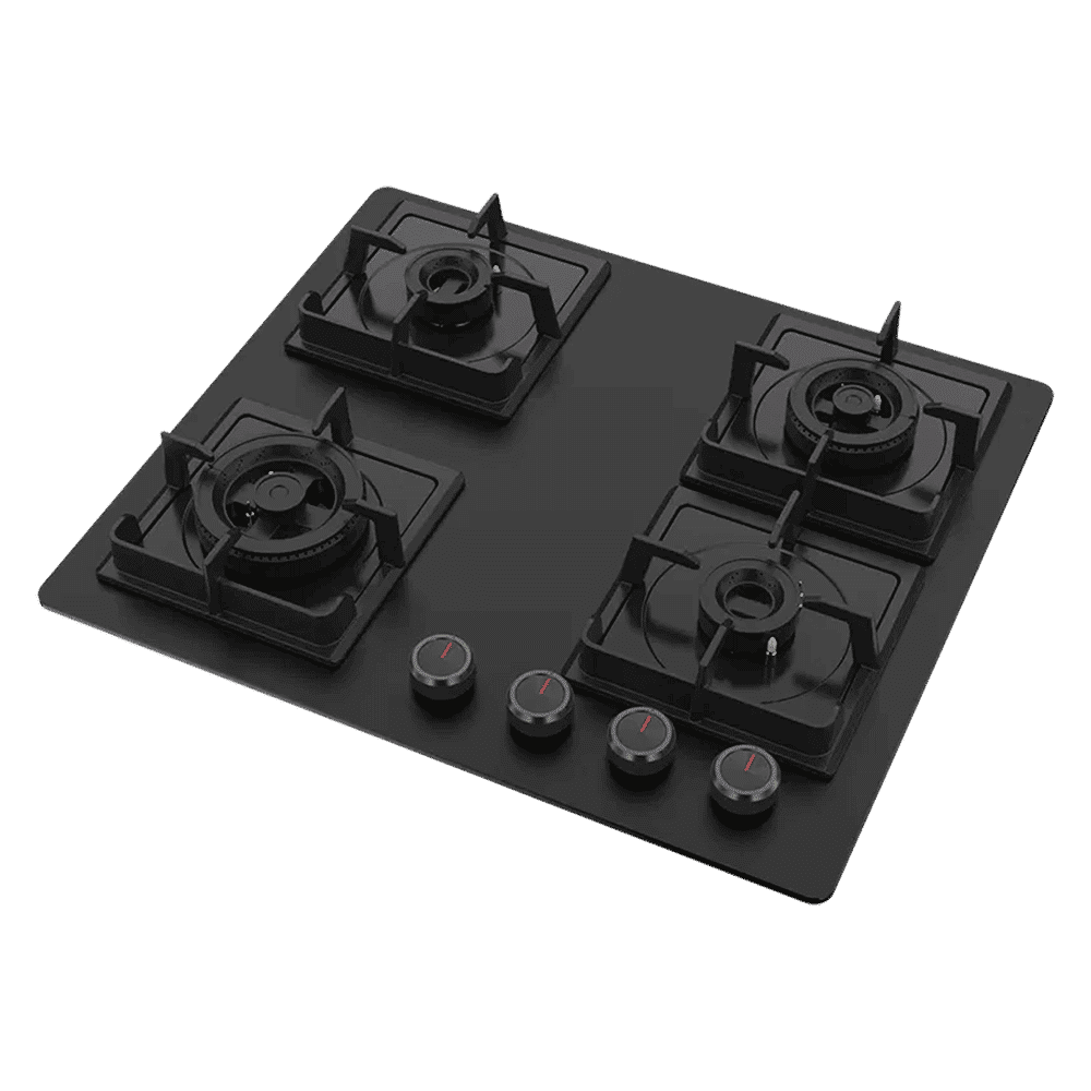 KAFF NYG 64B Glass Top 4 Burner Automatic Hob (Integrated Flame Protector, Black)_8