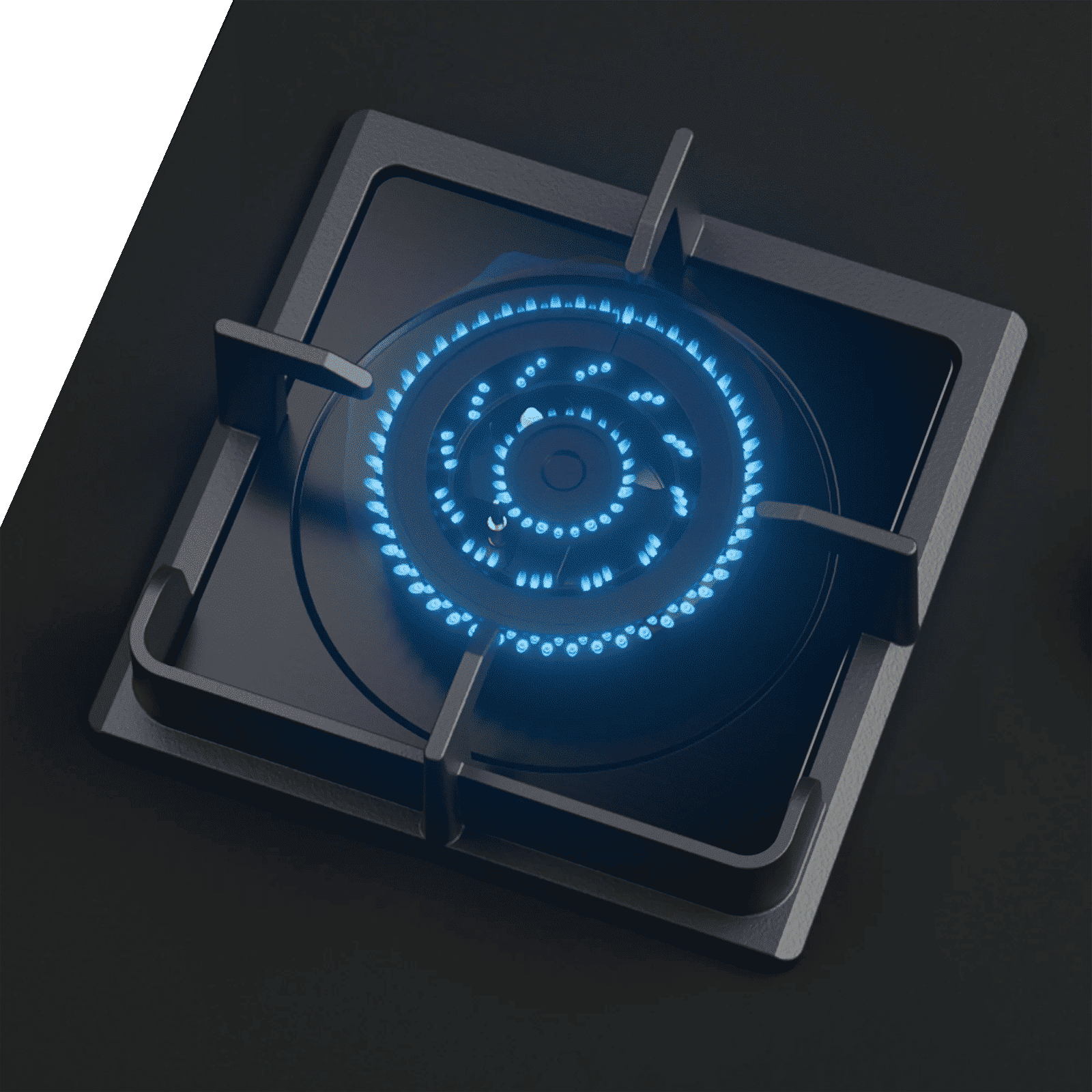 KAFF NYG 64B Glass Top 4 Burner Automatic Hob (Integrated Flame Protector, Black)_6