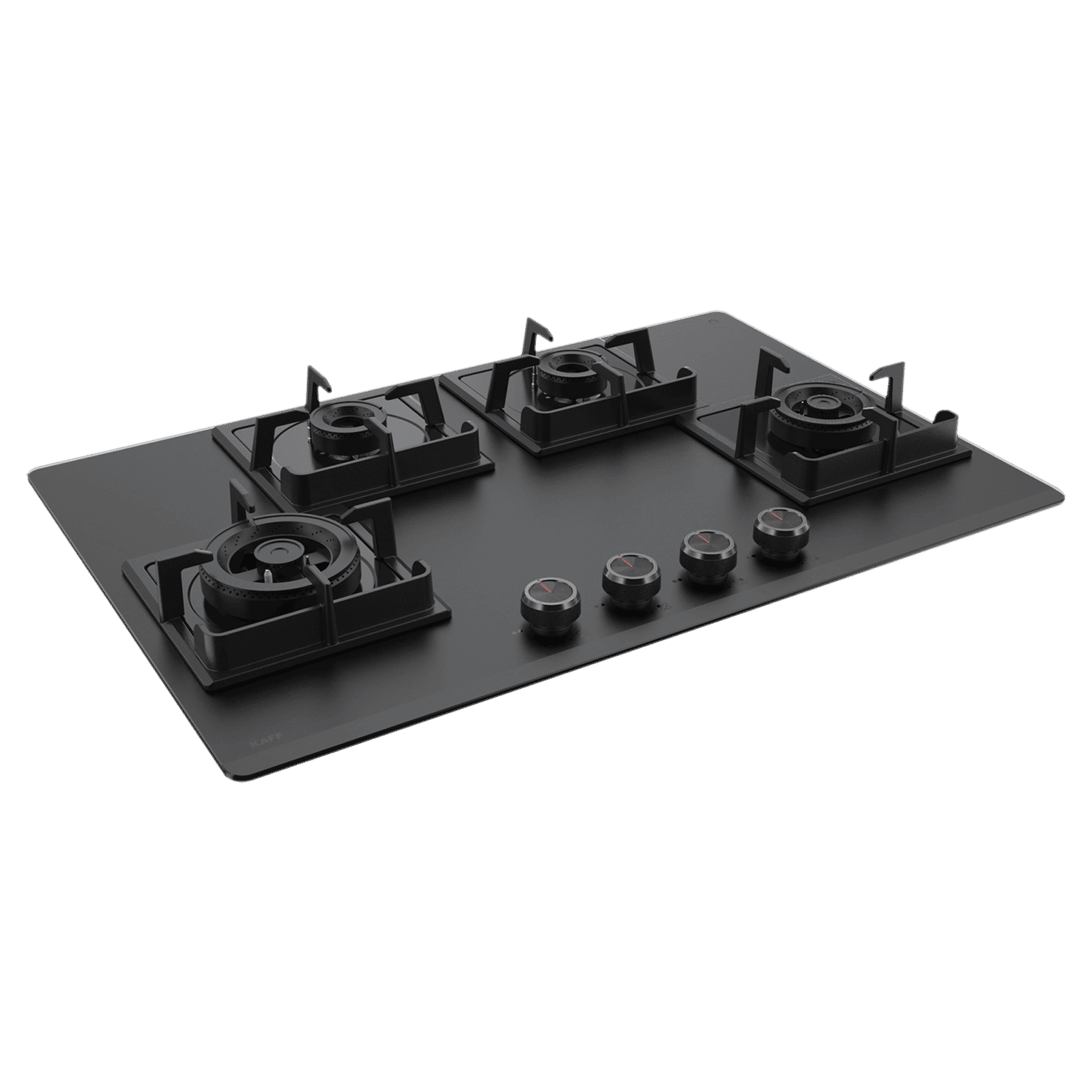 KAFF NYG 784B Tempered Glass Top 4 Burner Automatic Hob (Flame Failure Device, Black)_1