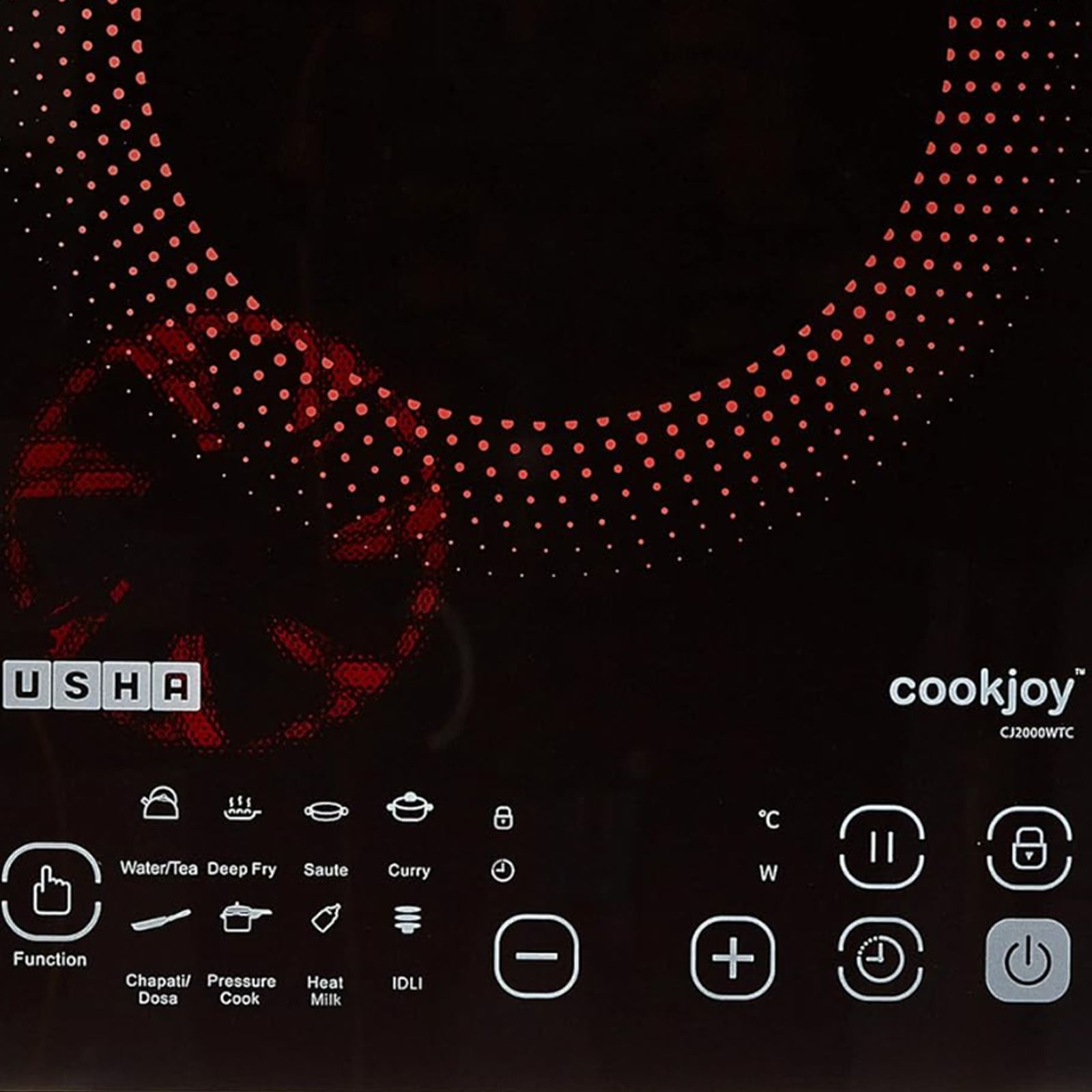USHA Cookjoy 2000W Induction Cooktop with Touch Control_5