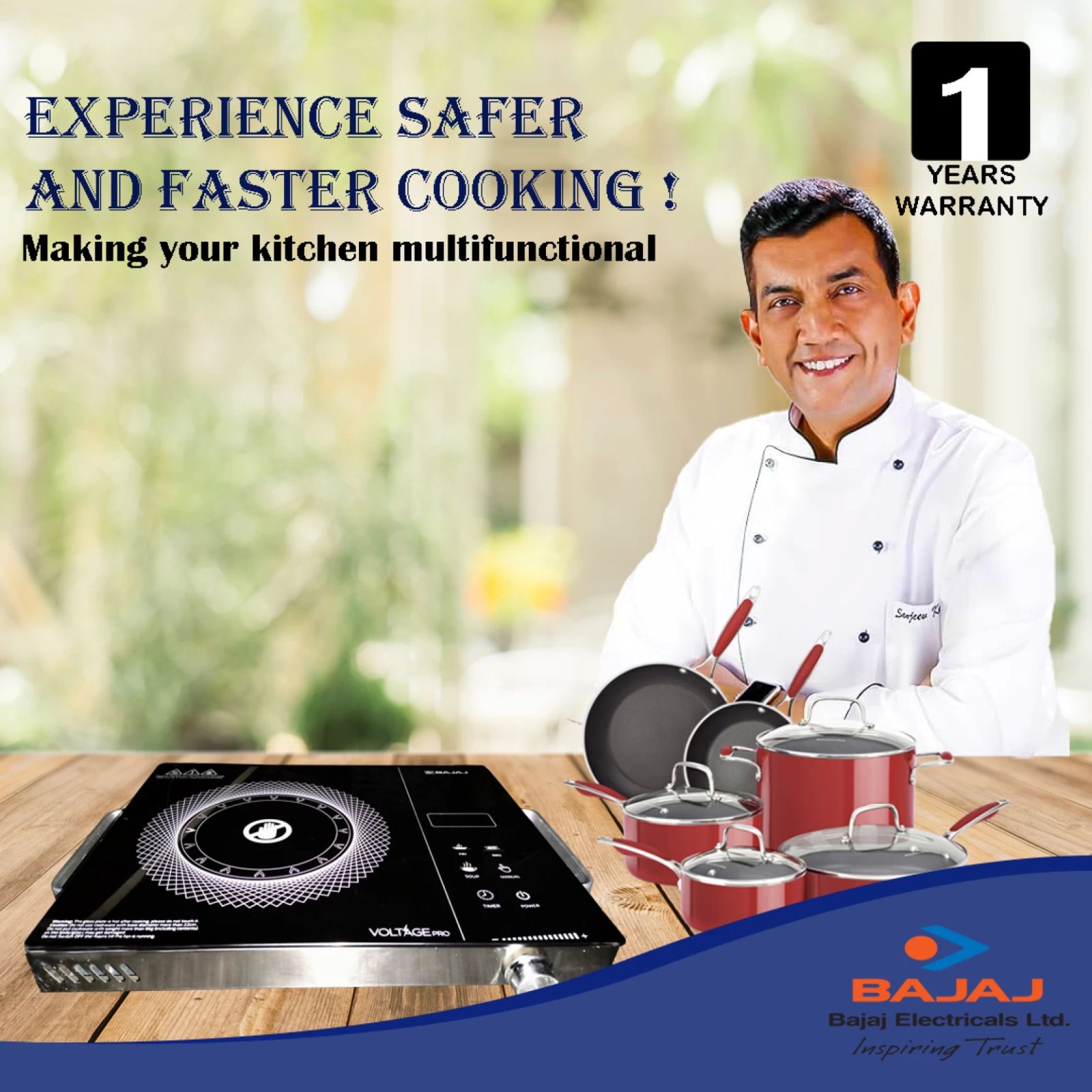 BAJAJ IRX 220F Infrared 2200W Induction Cooktop with 3 Preset Menus BAJAJ IRX 220F Infrared 2200W Induction Cooktop with 3 Preset Menus_7