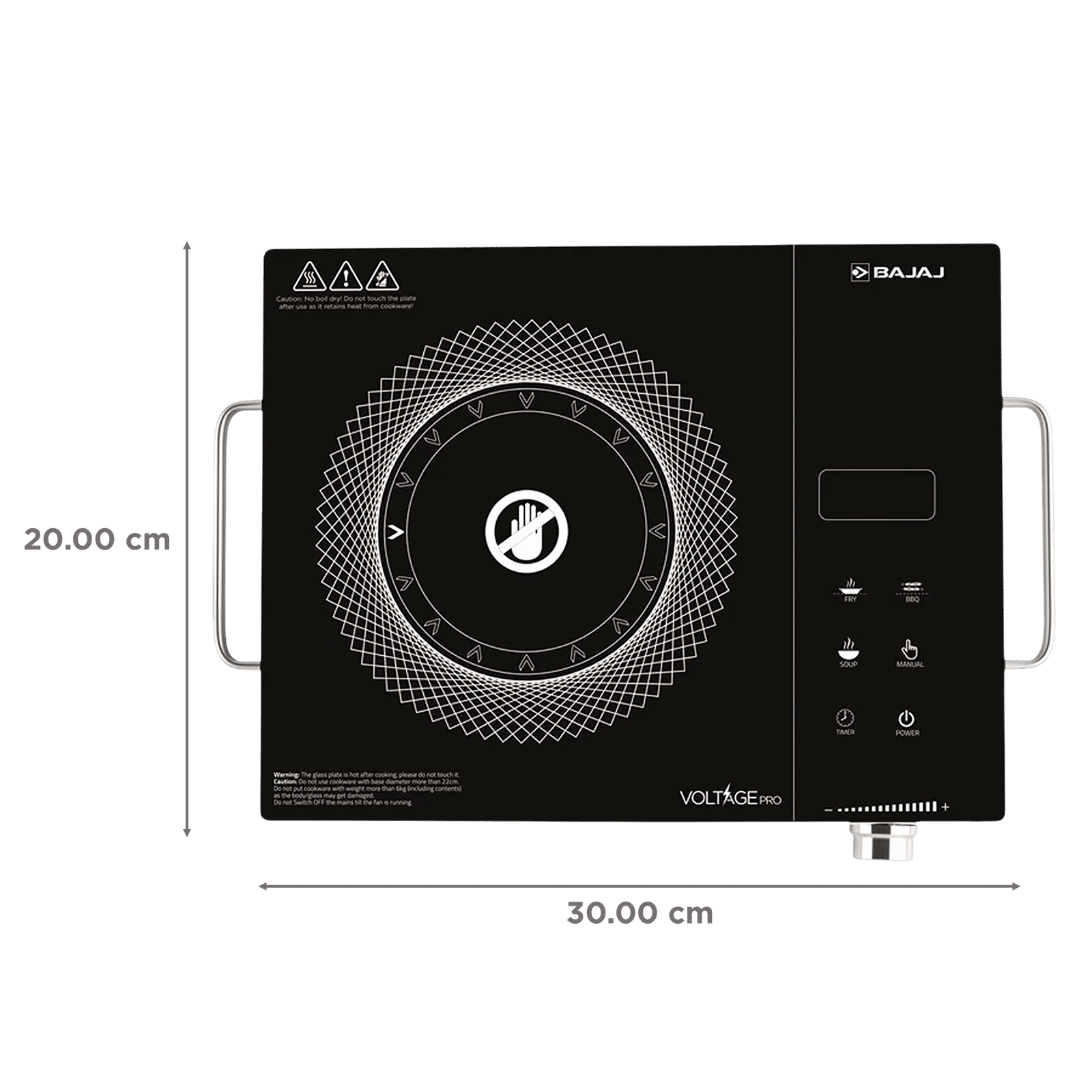BAJAJ IRX 220F Infrared 2200W Induction Cooktop with 3 Preset Menus BAJAJ IRX 220F Infrared 2200W Induction Cooktop with 3 Preset Menus_2