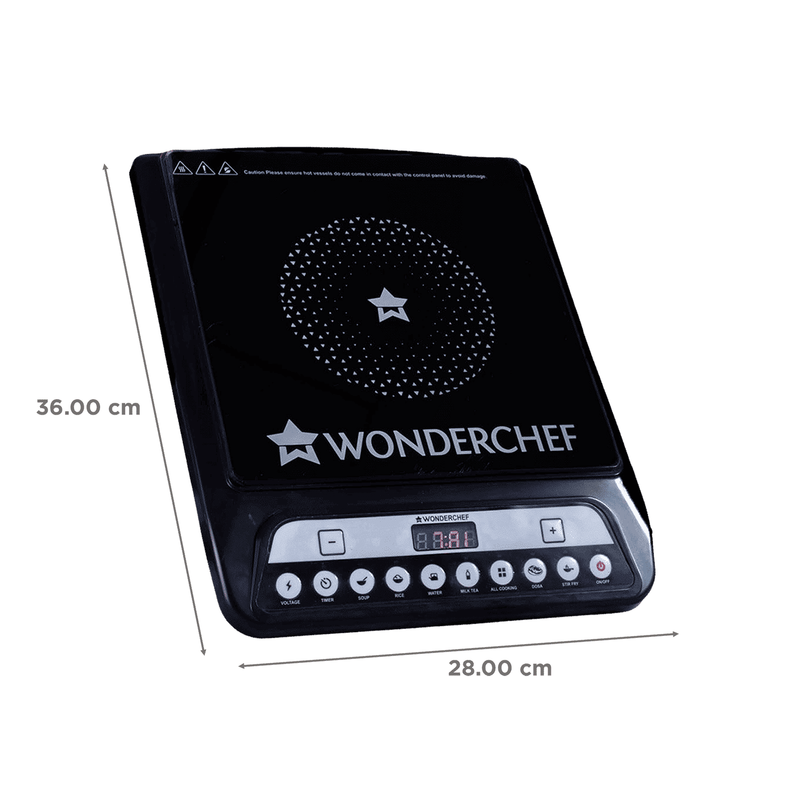 WONDERCHEF Acura 1400W Single Induction Cooktop with 11 Preset Functions_2