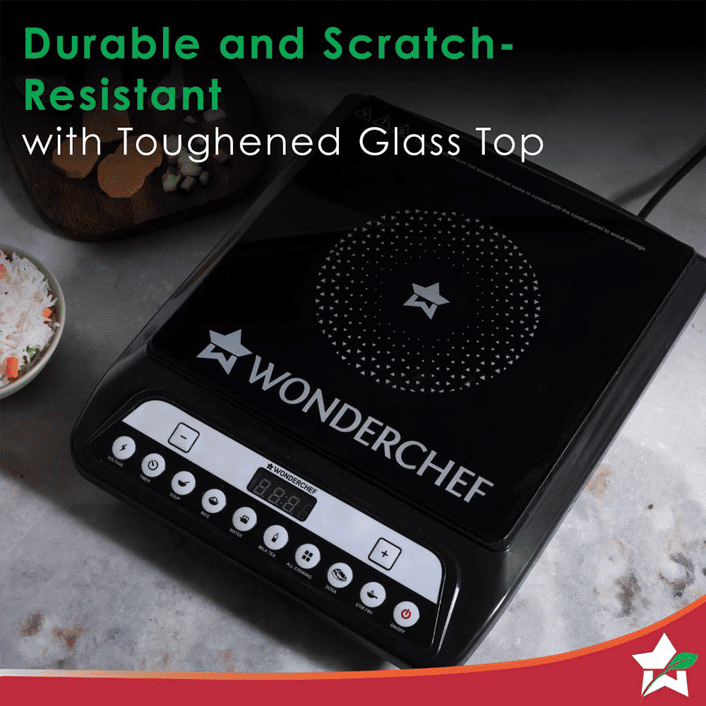 WONDERCHEF Acura 1400W Single Induction Cooktop with 11 Preset Functions_5