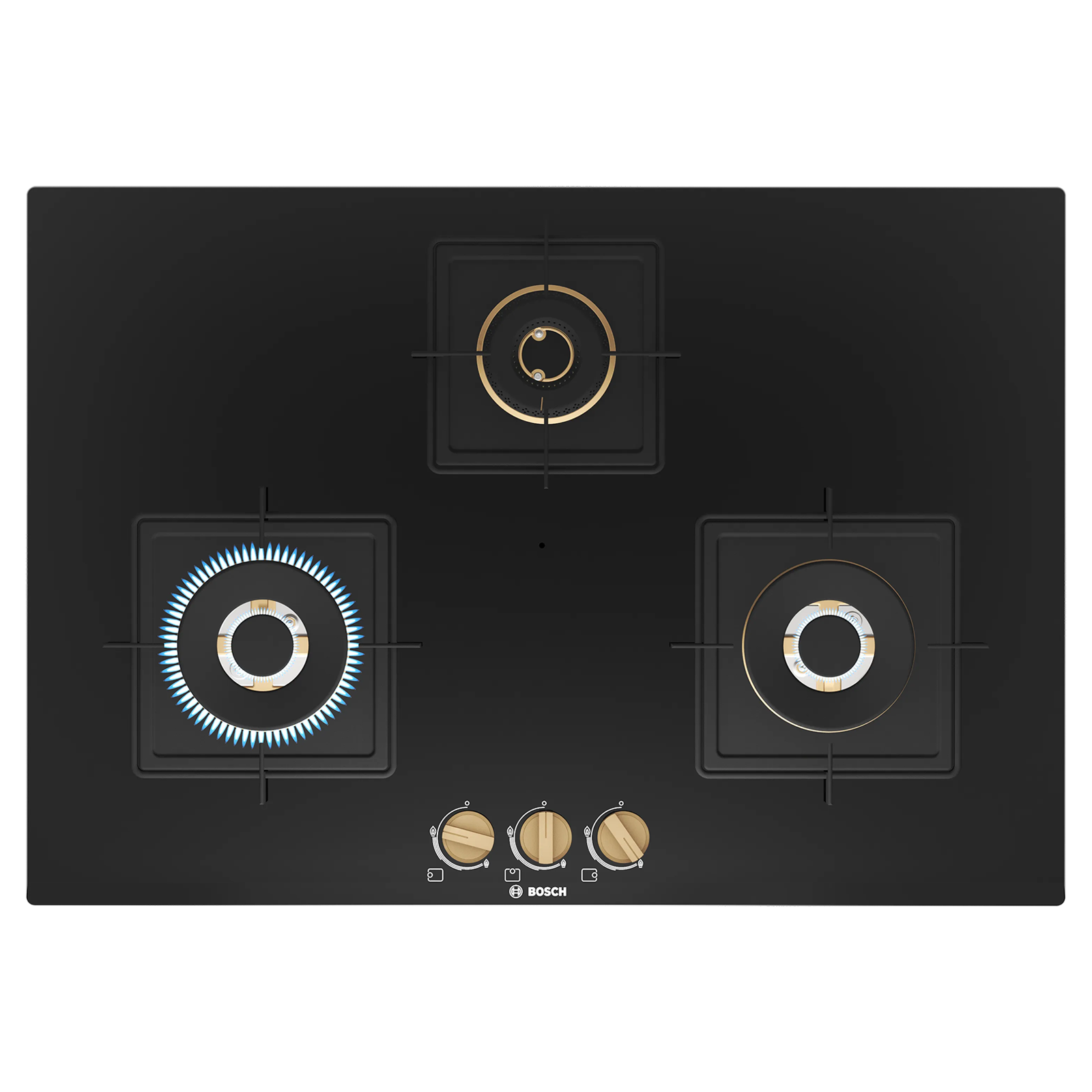 BOSCH Series 6 Tempered Glass Top 3 Burner Automatic Hob (Flame Failure Safety Device, Black)_1