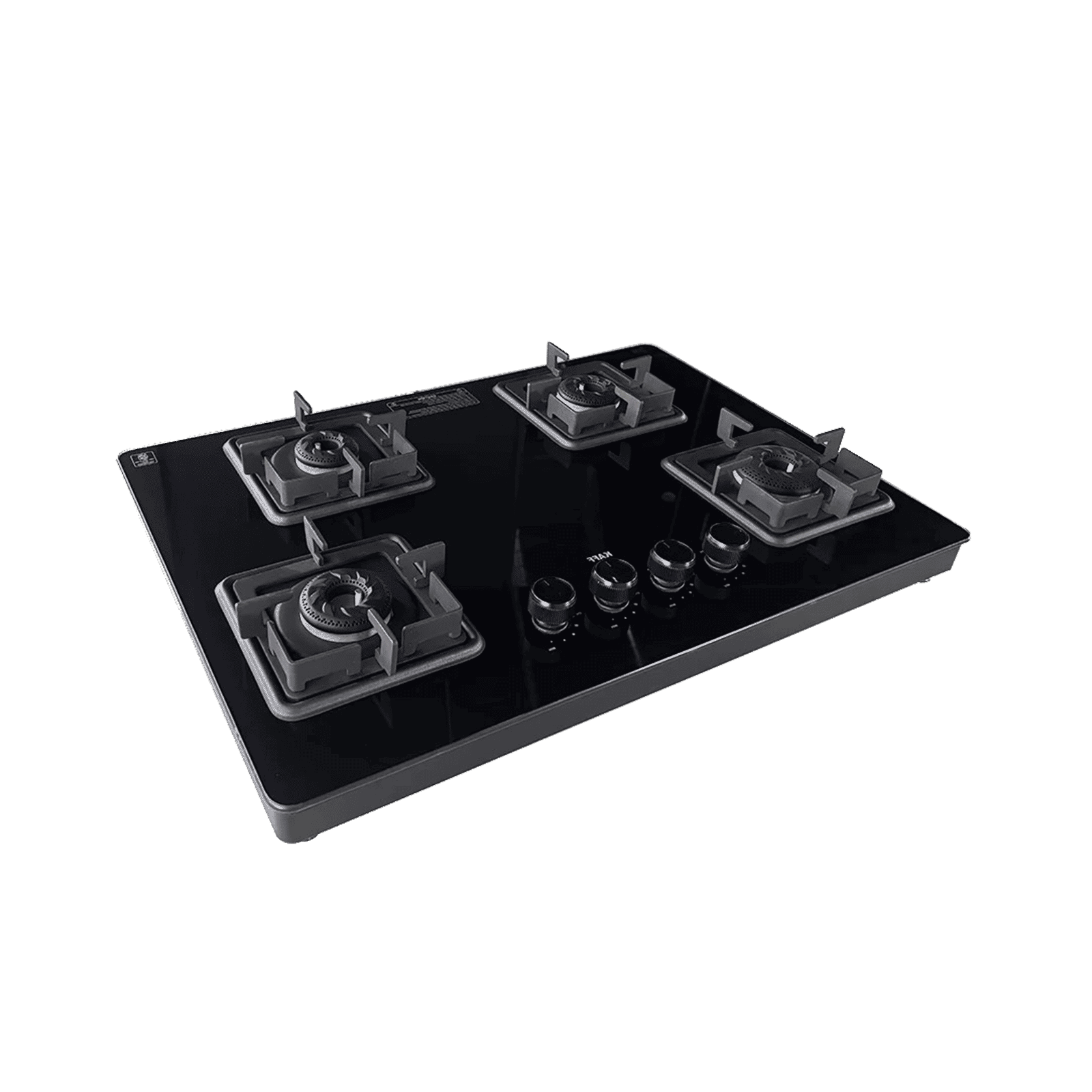 KAFF CTH754BAI Toughened Glass Top 4 Burner Automatic Gas Stove (Anti-Grip Knobs, Matte Black)_2