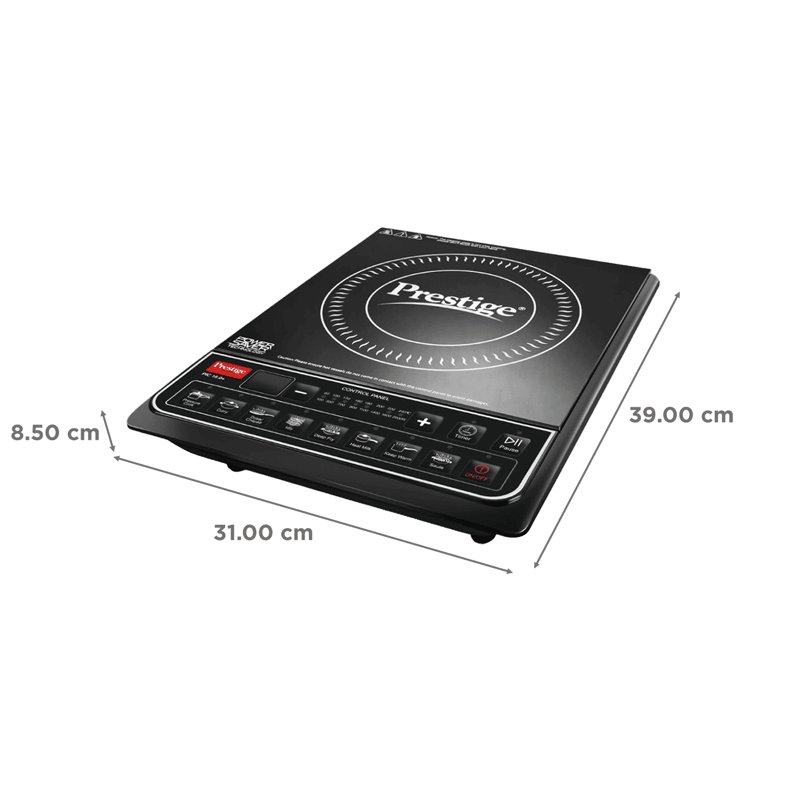 Prestige PIC 16.0 Plus 2000W Single Induction Cooktop with 8 Preset Menus Prestige PIC 16.0 Plus 2000W Single Induction Cooktop with 8 Preset Menus_2