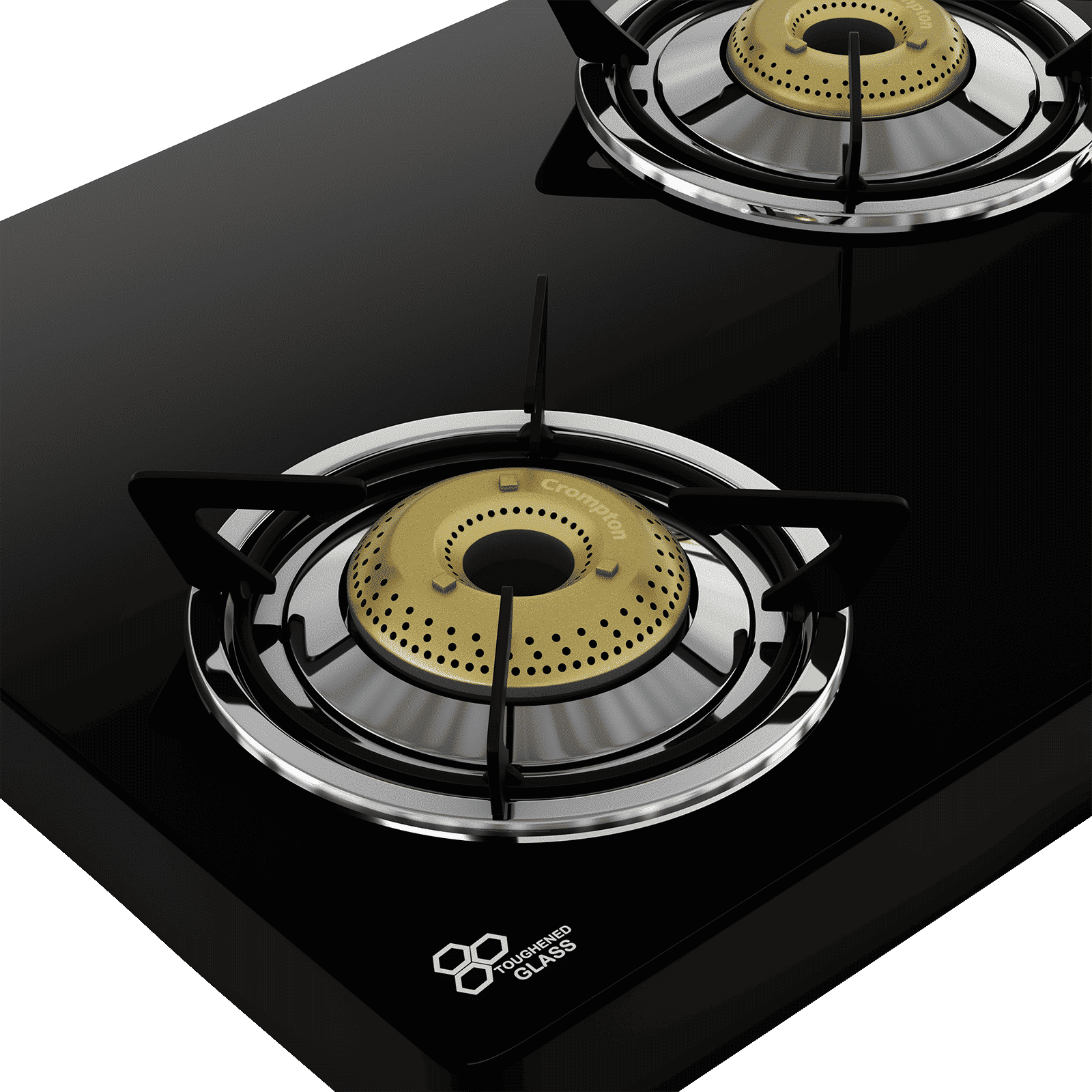 Crompton FlameMaster Toughened Glass Top 3 Burner Manual Gas Stove (Mild Steel Body, Black)_5