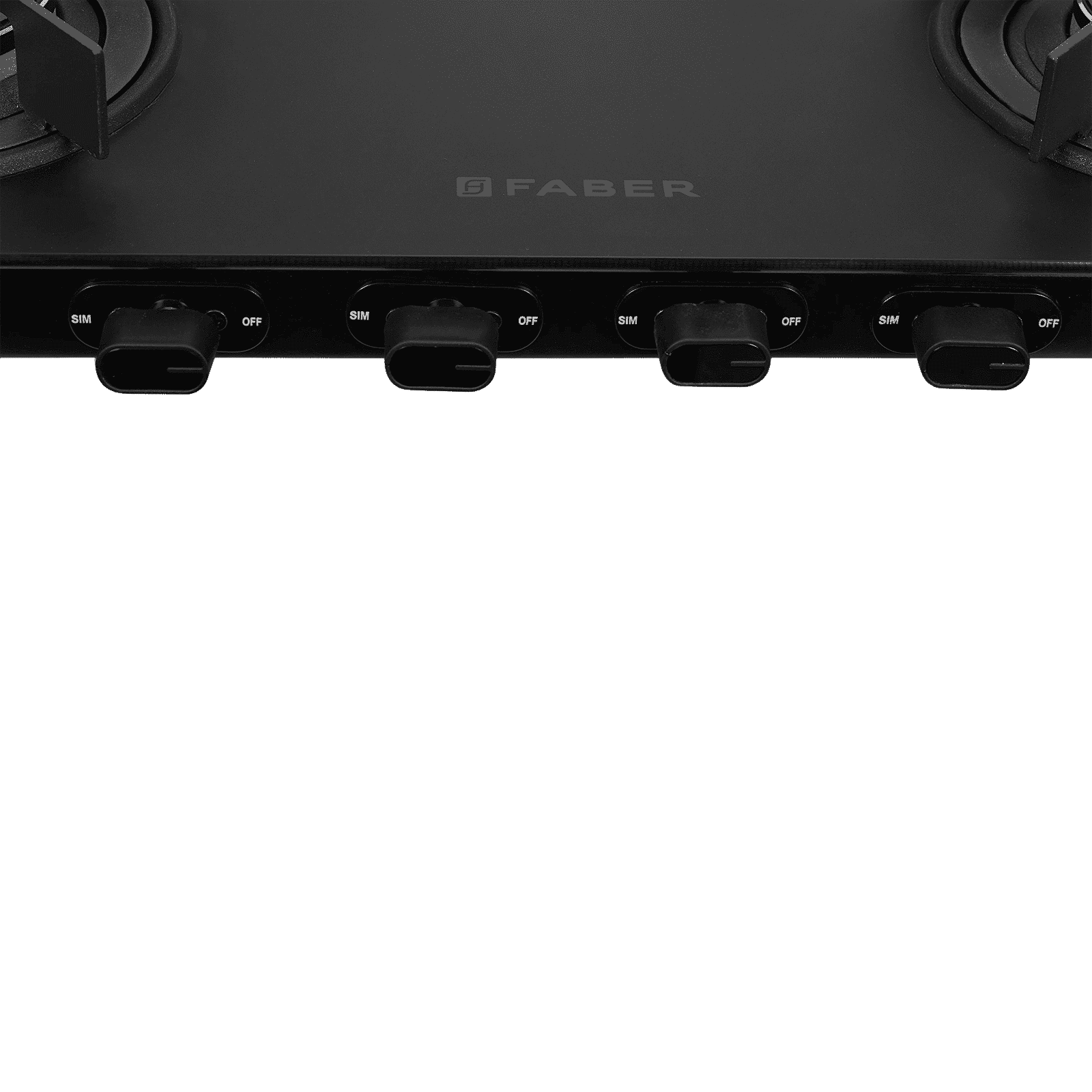 FABER NEBULA Glass Top 4 Burner Manual Gas Stove (Matt Finish, Black)_5