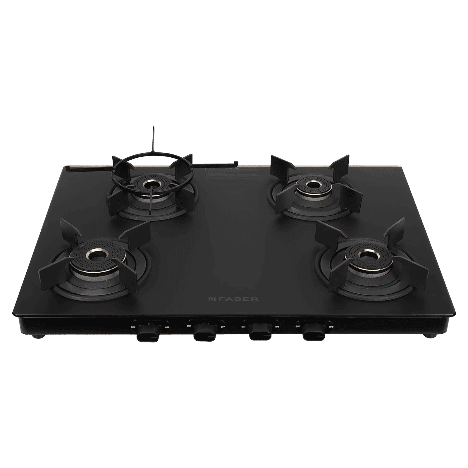 FABER NEBULA Glass Top 4 Burner Manual Gas Stove (Matt Finish, Black)_7