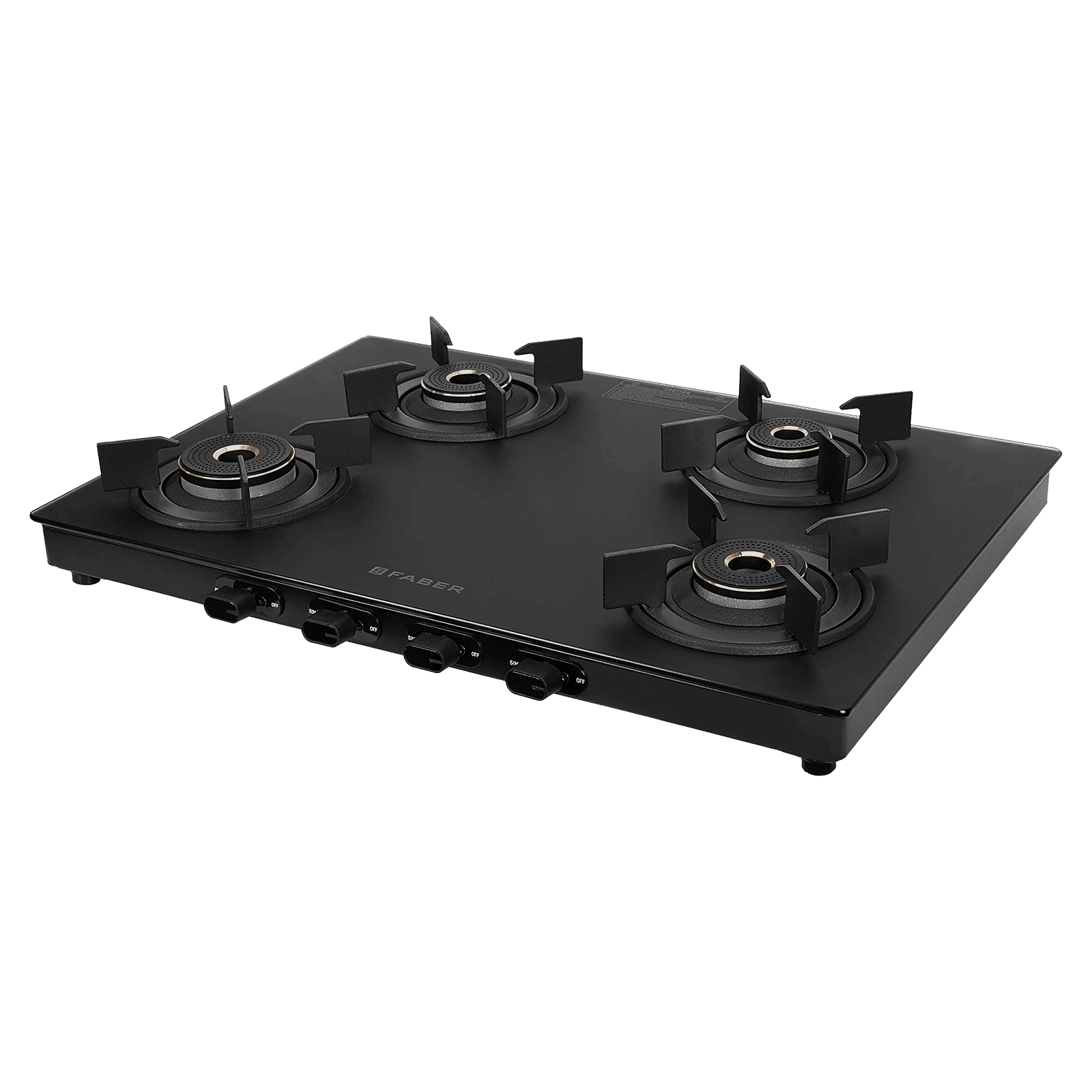 FABER NEBULA Glass Top 4 Burner Manual Gas Stove (Matt Finish, Black)_10