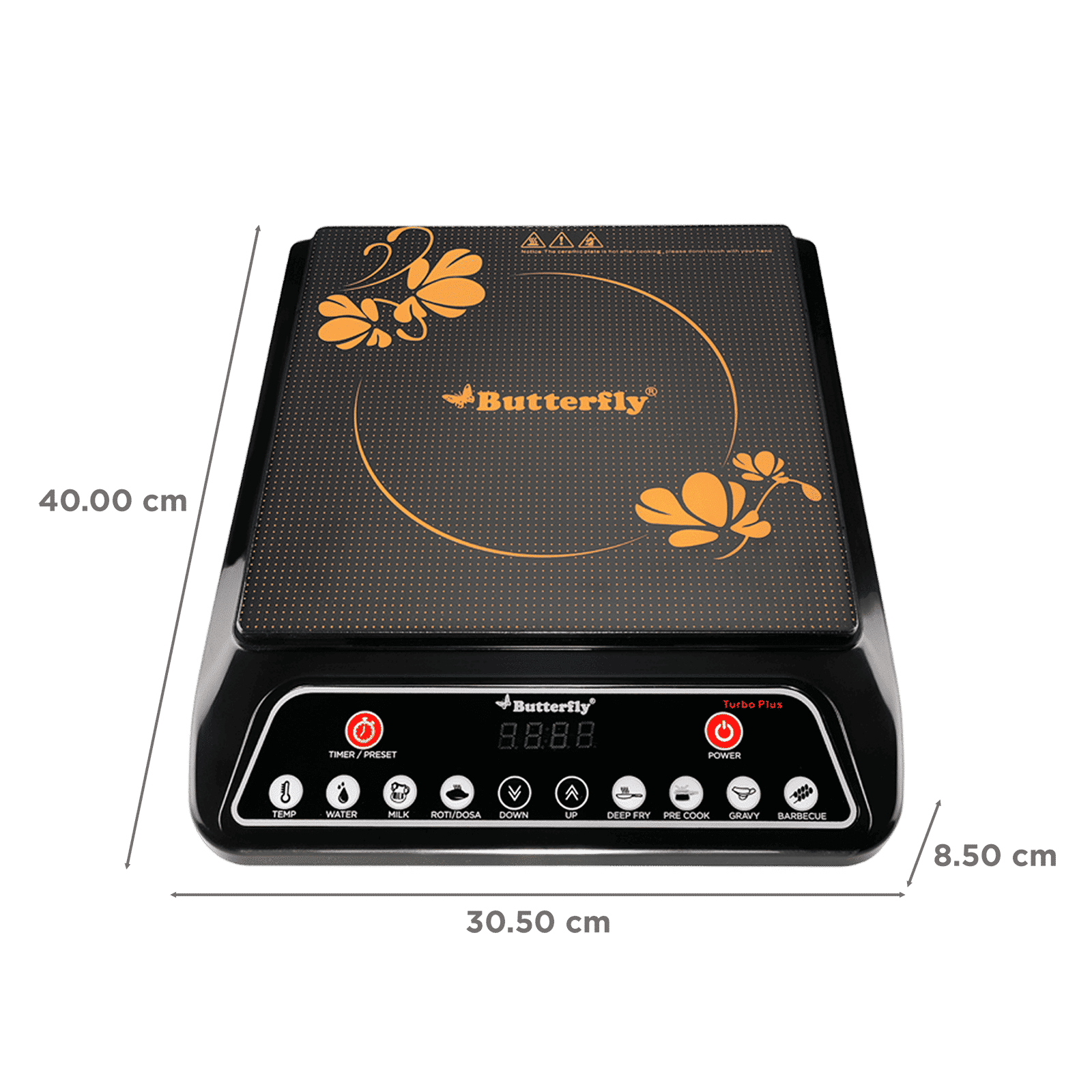 Butterfly Turbo Plus 1800W Induction Cooktop with 8 Preset Menus Butterfly Turbo Plus 1800W Induction Cooktop with 8 Preset Menus_2