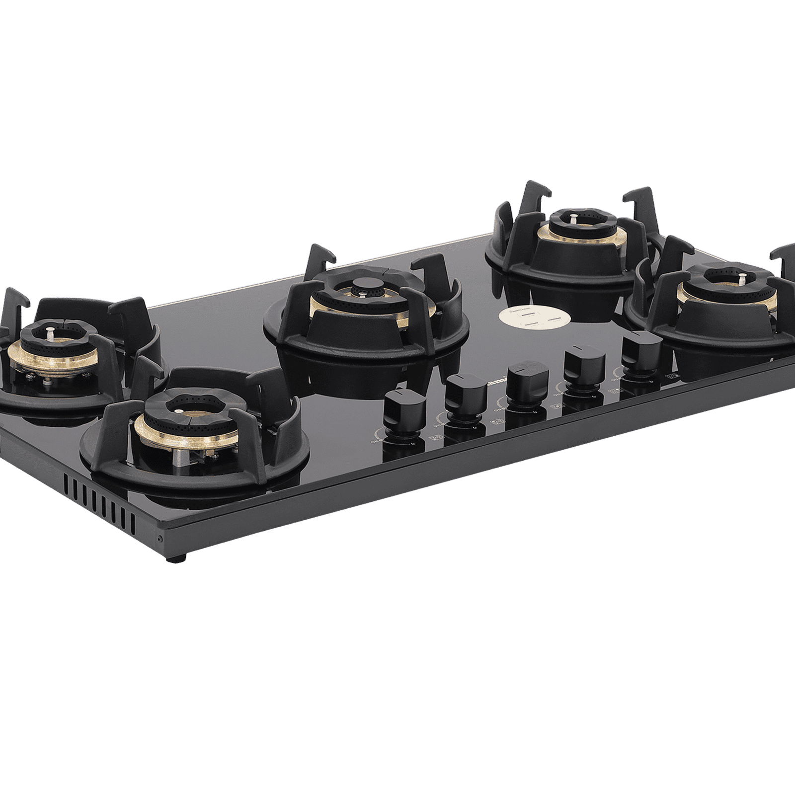 Sunflame SHA 586 UBR Toughened Glass Top 5 Burner Automatic Hob (Cast Iron Pan Supports, Black)_6