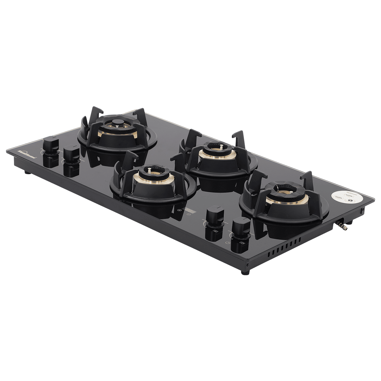 Sunflame SHA 476 UBR Toughened Glass Top 4 Burner Automatic Hob (Timer Function, Black)_2