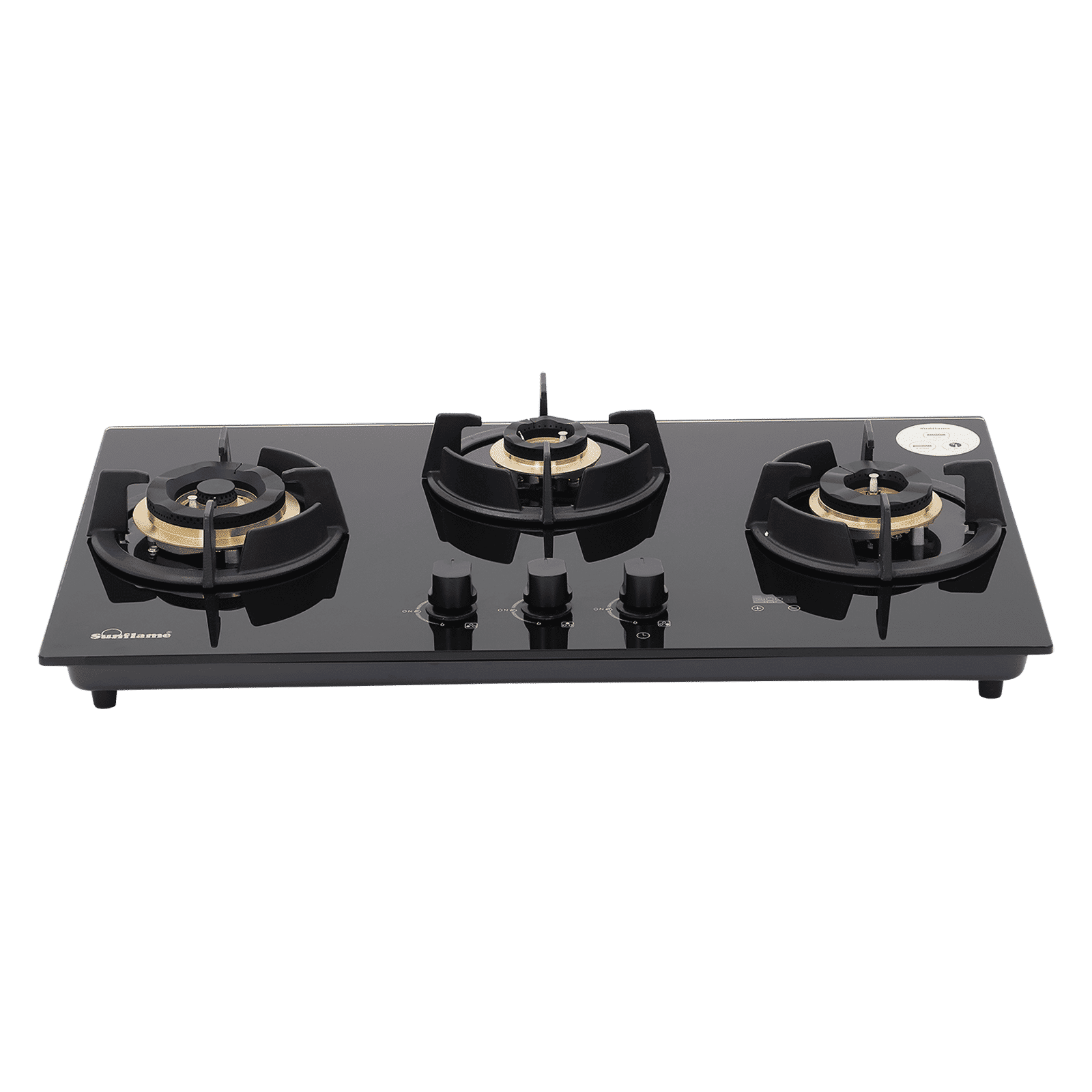 Sunflame SHA 376 UBR Toughened Glass Top 3 Burner Automatic Hob (Flame Failure Device, Black)_2