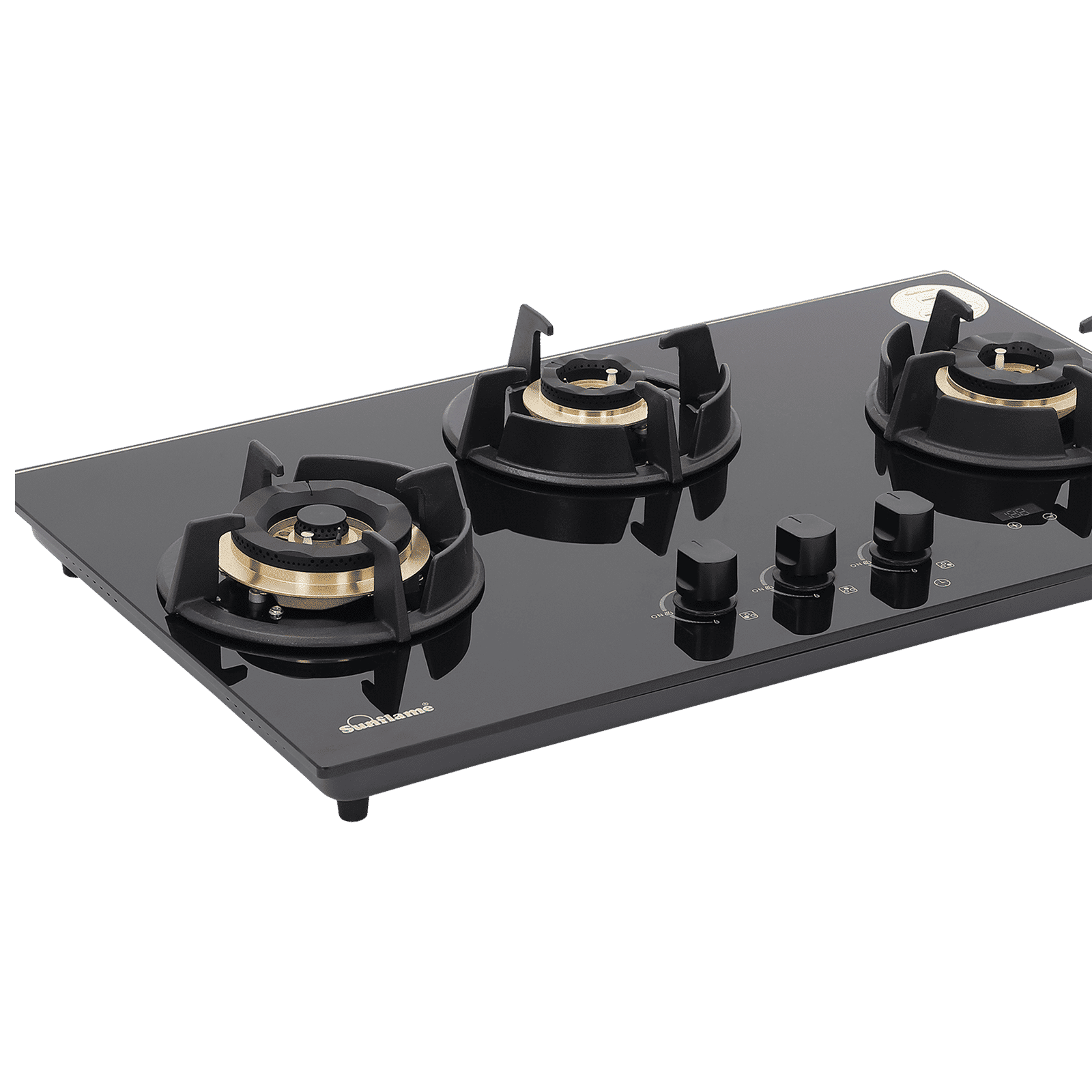 Sunflame SHA 376 UBR Toughened Glass Top 3 Burner Automatic Hob (Flame Failure Device, Black)_5