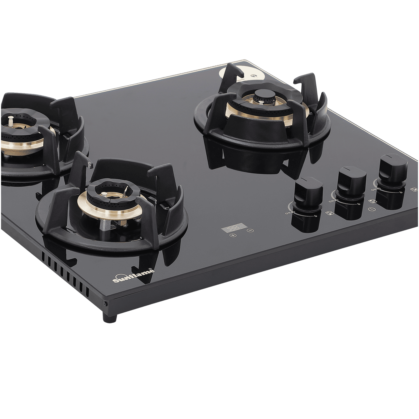 Sunflame SHA 360 UBR Toughened Glass Top 3 Burner Automatic Hob (Flame Failure Device, Black)_6