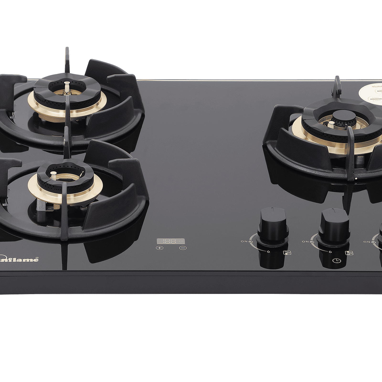 Sunflame SHA 360 UBR Toughened Glass Top 3 Burner Automatic Hob (Flame Failure Device, Black)_4