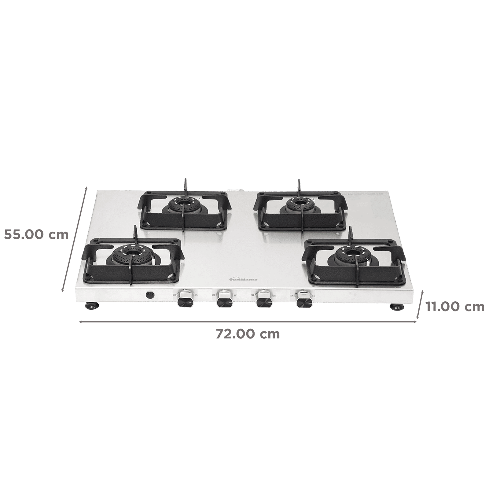 Sunflame SSS 4B AI 4 Burner Automatic Gas Stove (ISI Certified, Silver)_2