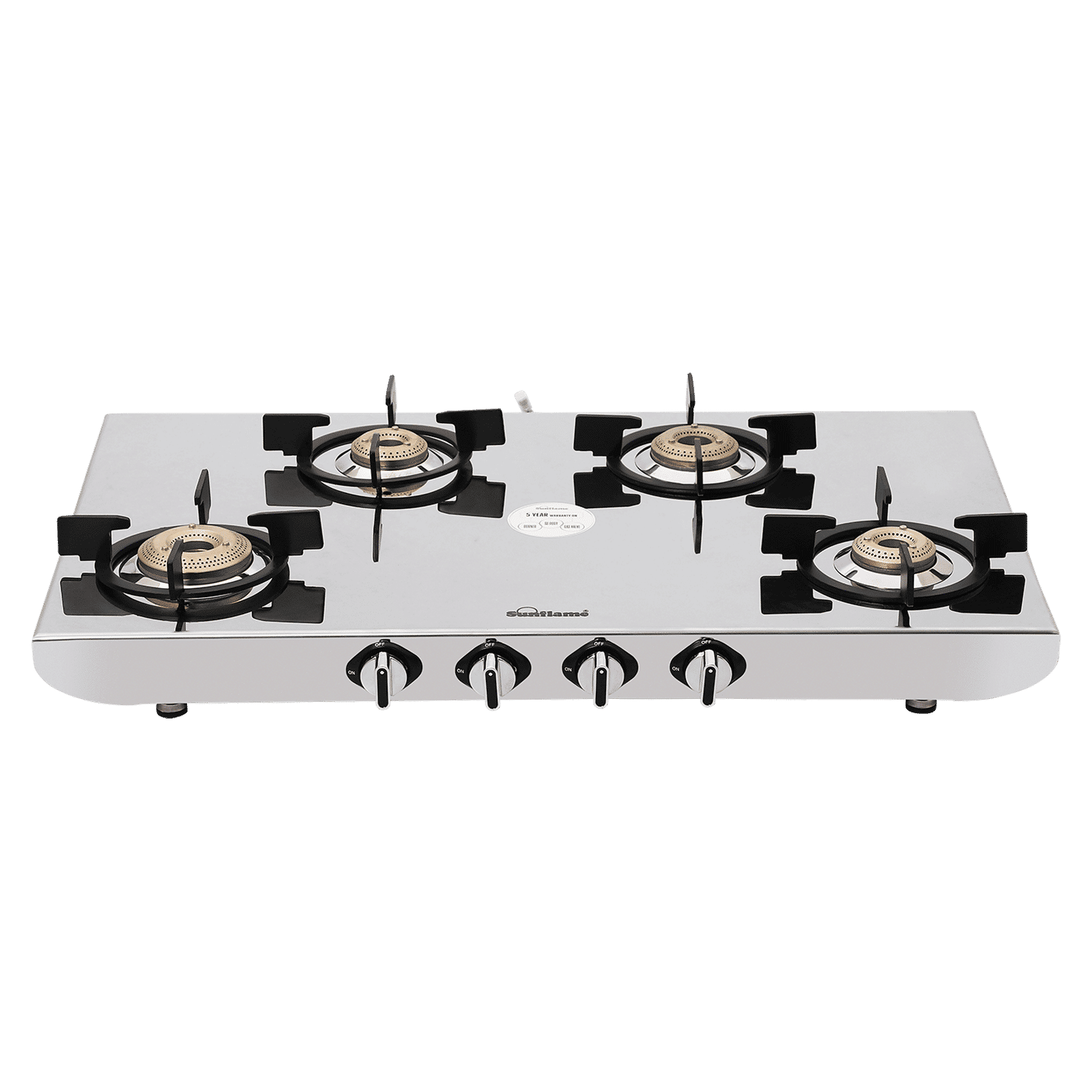 Sunflame HERCULES 4 Burner Manual Gas Stove (ISI Certified, Stainless Steel)_4