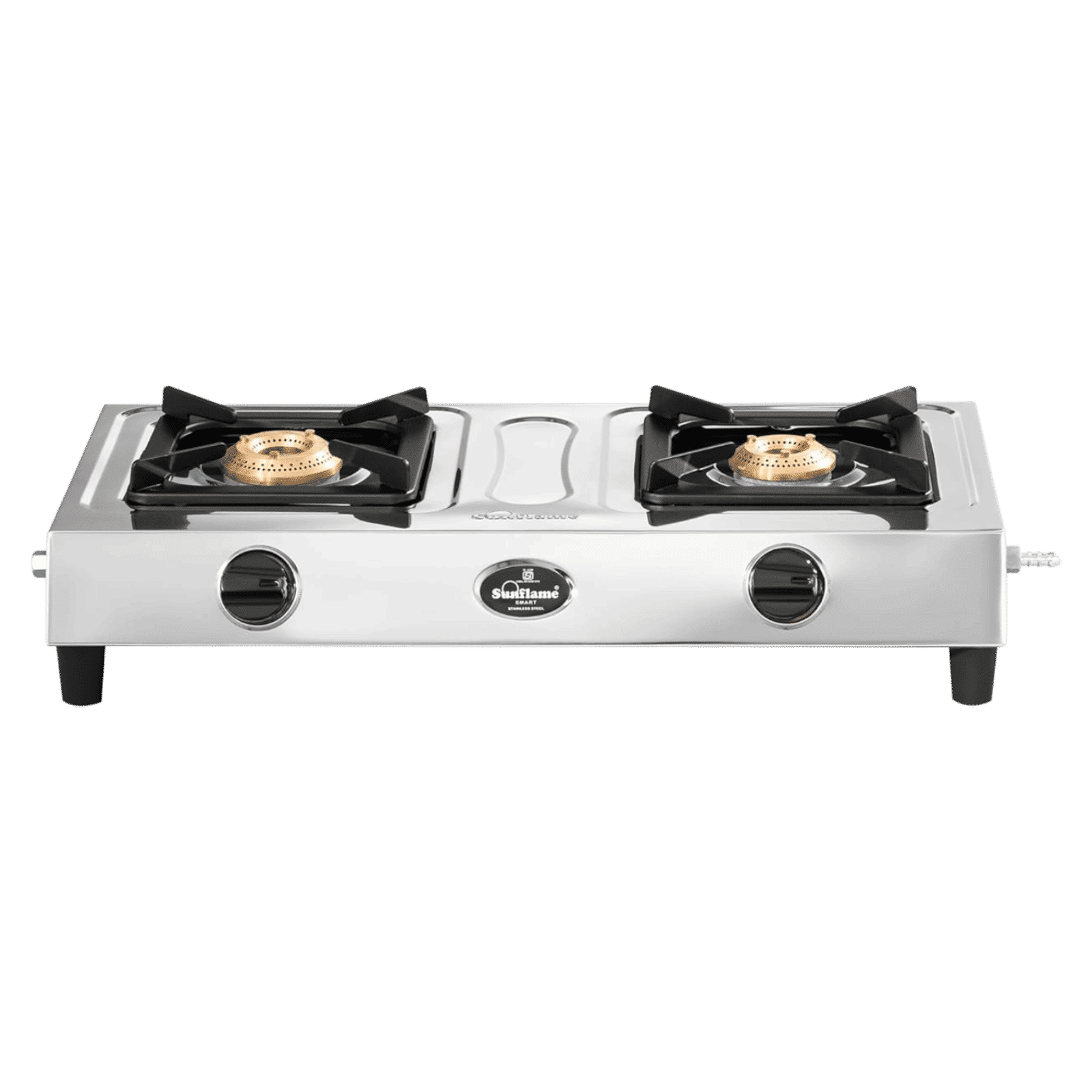 Sunflame SMART 2 Burner Manual Gas Stove (ISI Certified, Silver)_1