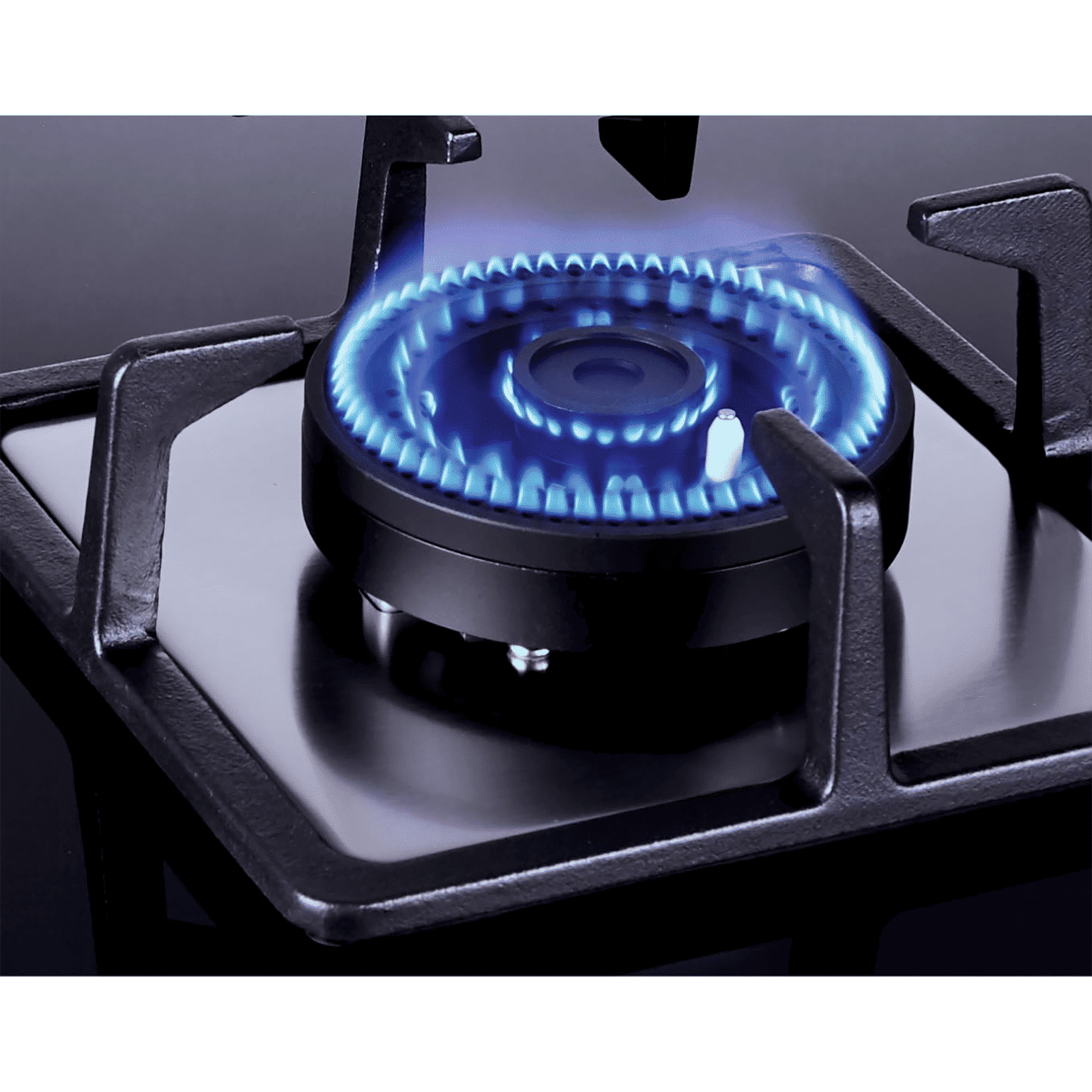 elica IND FLEXI AB 360 DX DFS Toughened Glass Top 3 Burner Automatic Hob (Cast Iron Pan Support, Black)_5