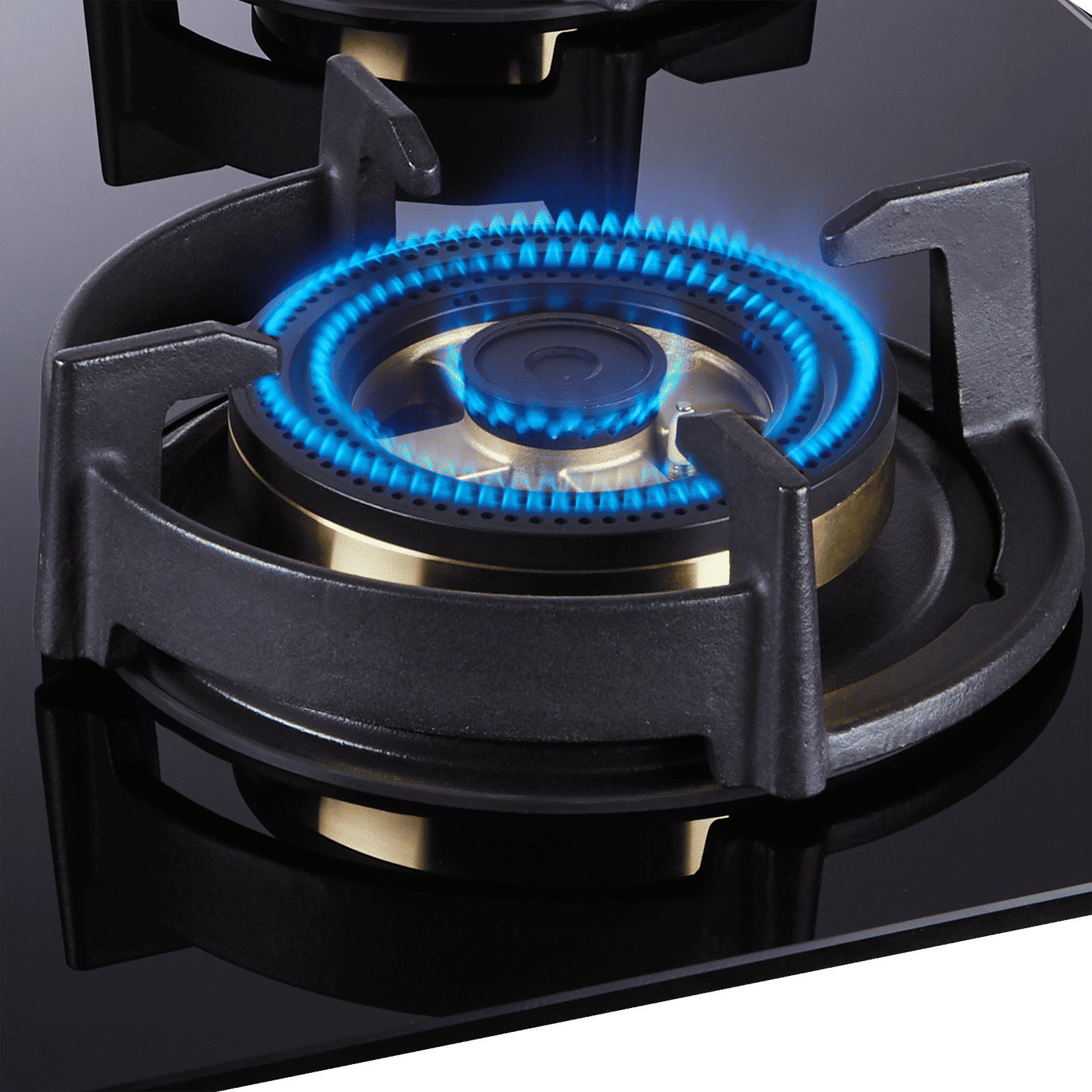 elica DFS FB MFC 4B 90 R Toughened Glass Top 4 Burner Automatic Hob (Direct Multi Flame Burners, Black Glass)_2