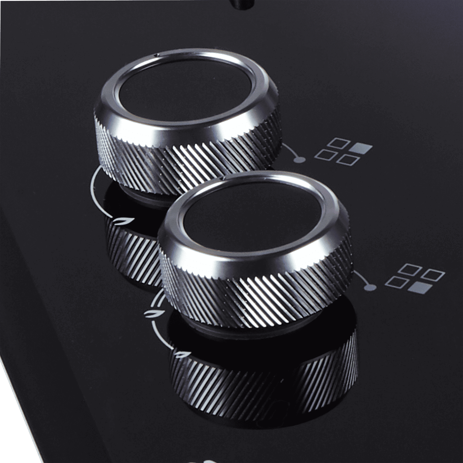 elica DFS FB MFC 4B 90 R Toughened Glass Top 4 Burner Automatic Hob (Direct Multi Flame Burners, Black Glass)_3