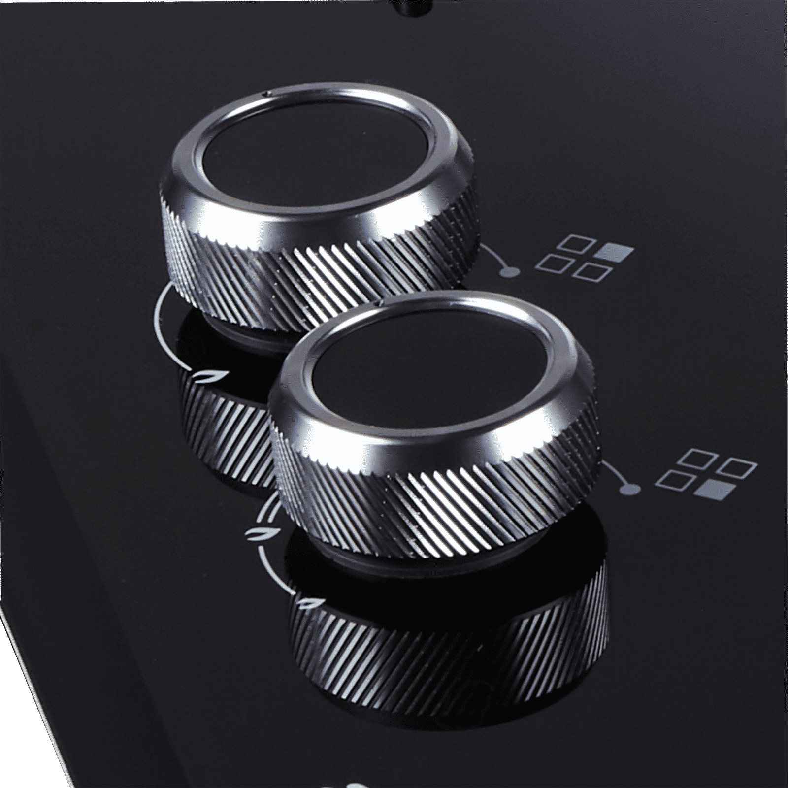 elica FLEXI DFS FB MFC 4B 90 R FFD Toughened Glass Top 4 Burner Automatic Hob (Direct Multi Flame Burners, Black Glass)_3