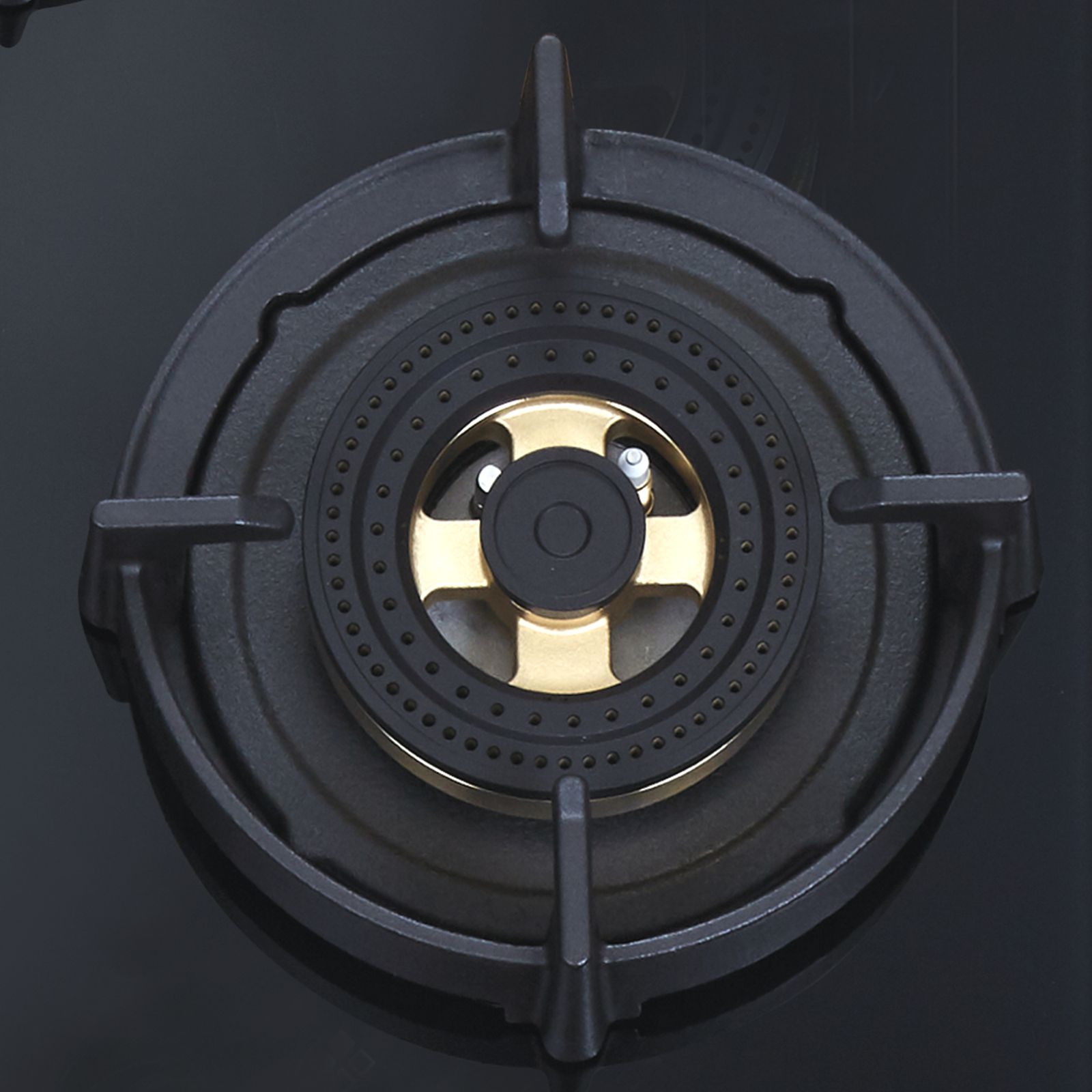 elica FLEXI DFS FB MFC 4B 90 R FFD Toughened Glass Top 4 Burner Automatic Hob (Direct Multi Flame Burners, Black Glass)_4