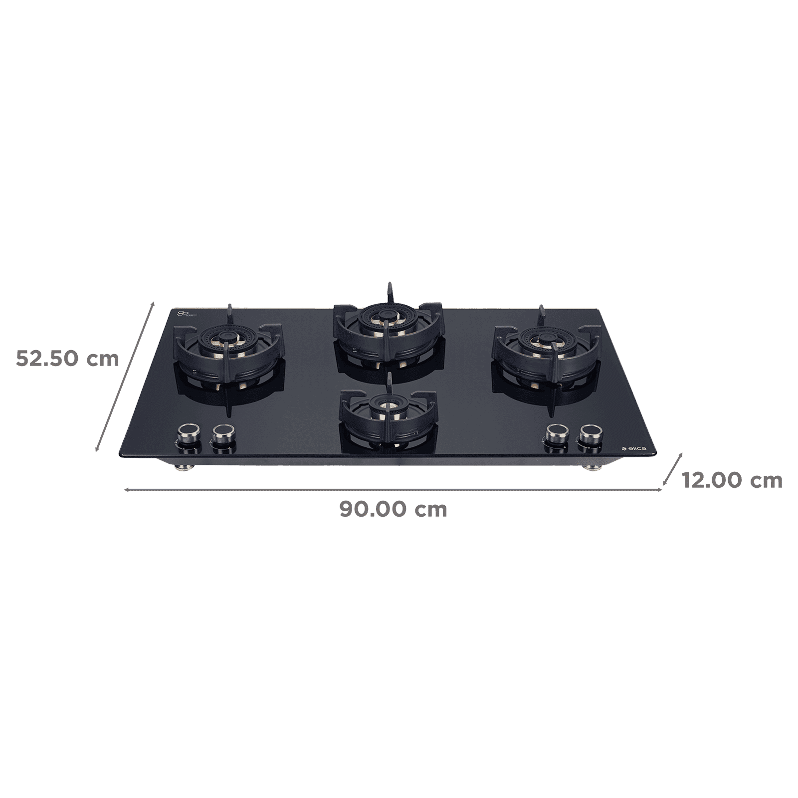 elica DFS FB 4B 91 TX Toughened Glass Top 4 Burner Automatic Hob (Direct Multi Flame Burners, Black Glass)_2