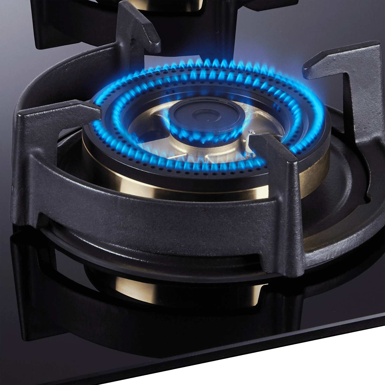 elica DFS FB 4B 91 TX Toughened Glass Top 4 Burner Automatic Hob (Direct Multi Flame Burners, Black Glass)_2
