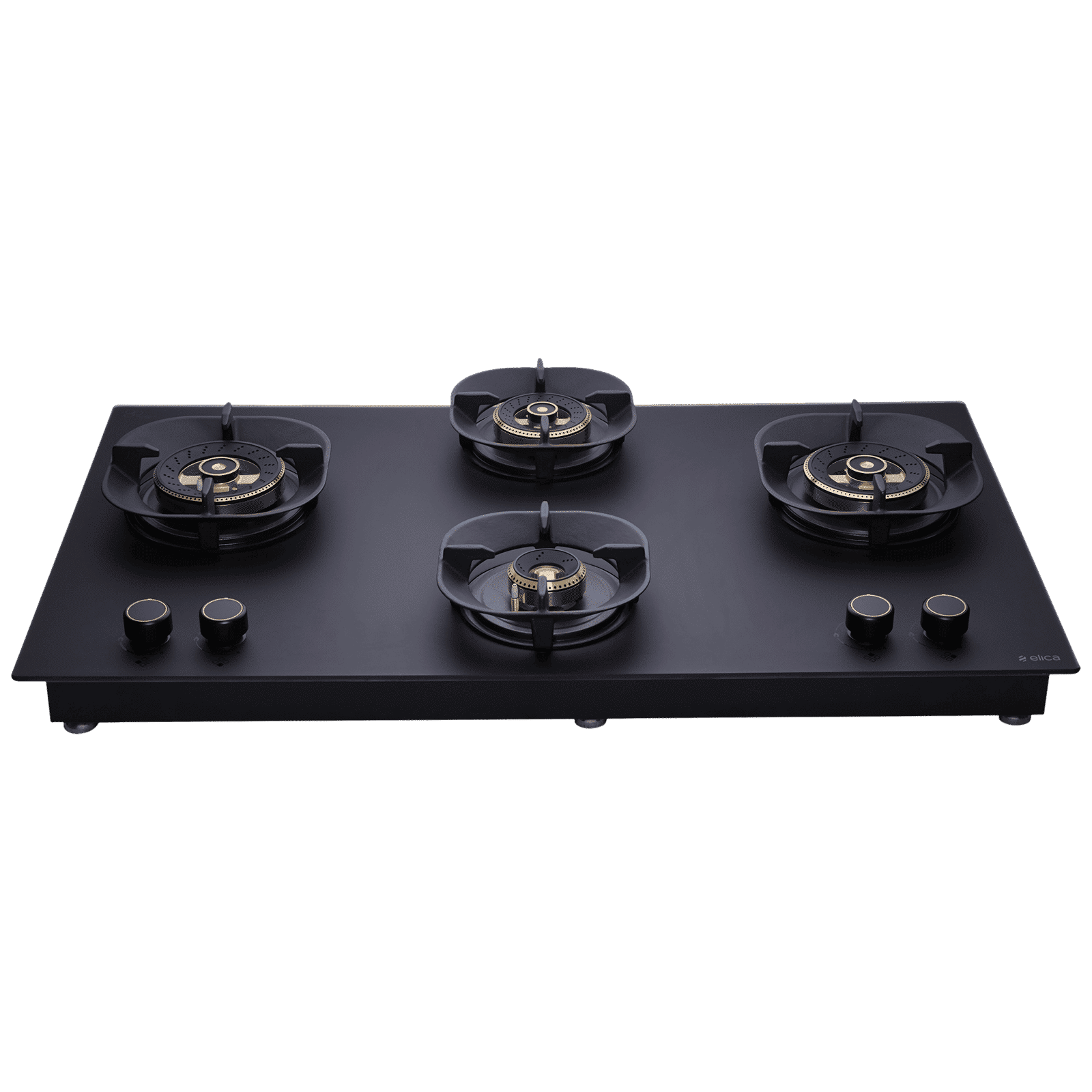 elica MATT FLEXI CROWN DFS HE FB MFC 4B 91 Toughened Glass Top 4 Burner Automatic Hob (Direct Multi Flame Burners, Matt Glass)_1