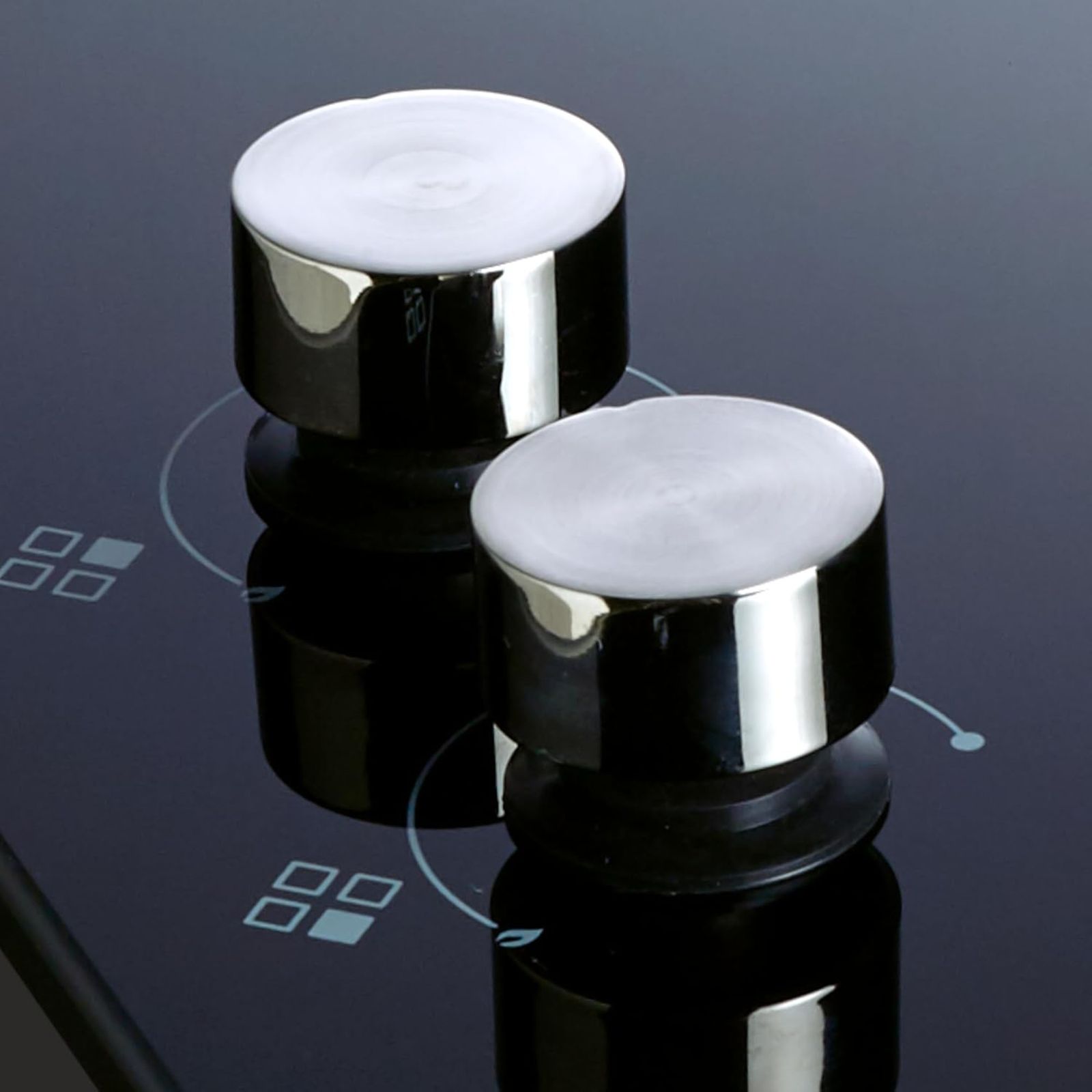 elica ‎RG FLEXI HCT DX LOTUS BK 4 Burner Automatic Hob (Round Cast Iron Pan Support, Black)_4