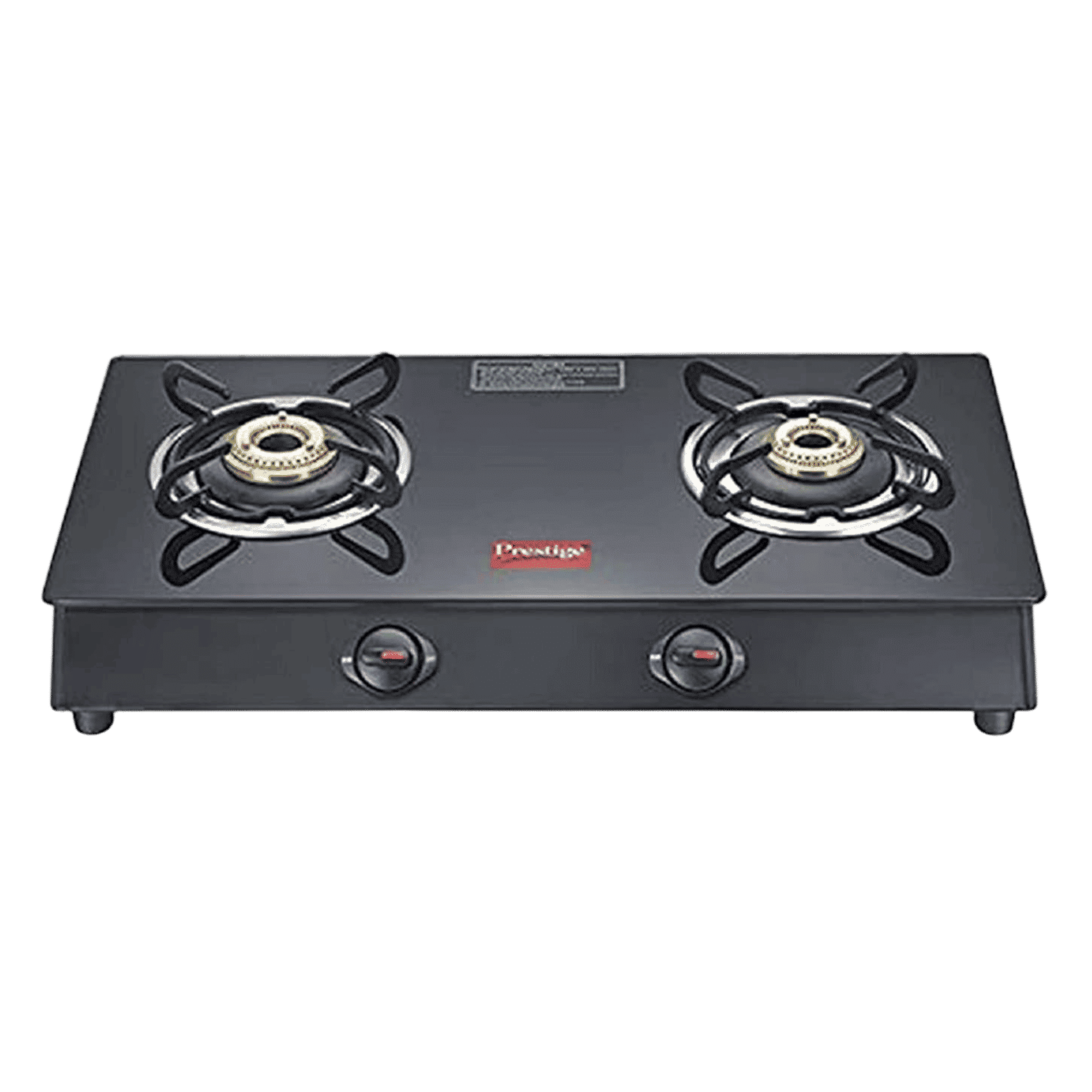 Prestige Marvel Plus GTM02 Toughened Glass Top 2 Burner Manual Gas Stove (Spill-Proof Design, Black)_1
