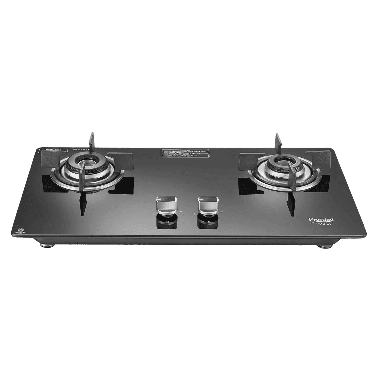 Prestige Efficia 02 AI Toughened Glass Top 2 Burner Automatic Hob (Dual Function & Convertible Design, Black) Prestige Efficia 02 AI Toughened Glass Top 2 Burner Automatic Hob (Dual Function & Convertible Design, Black)_1