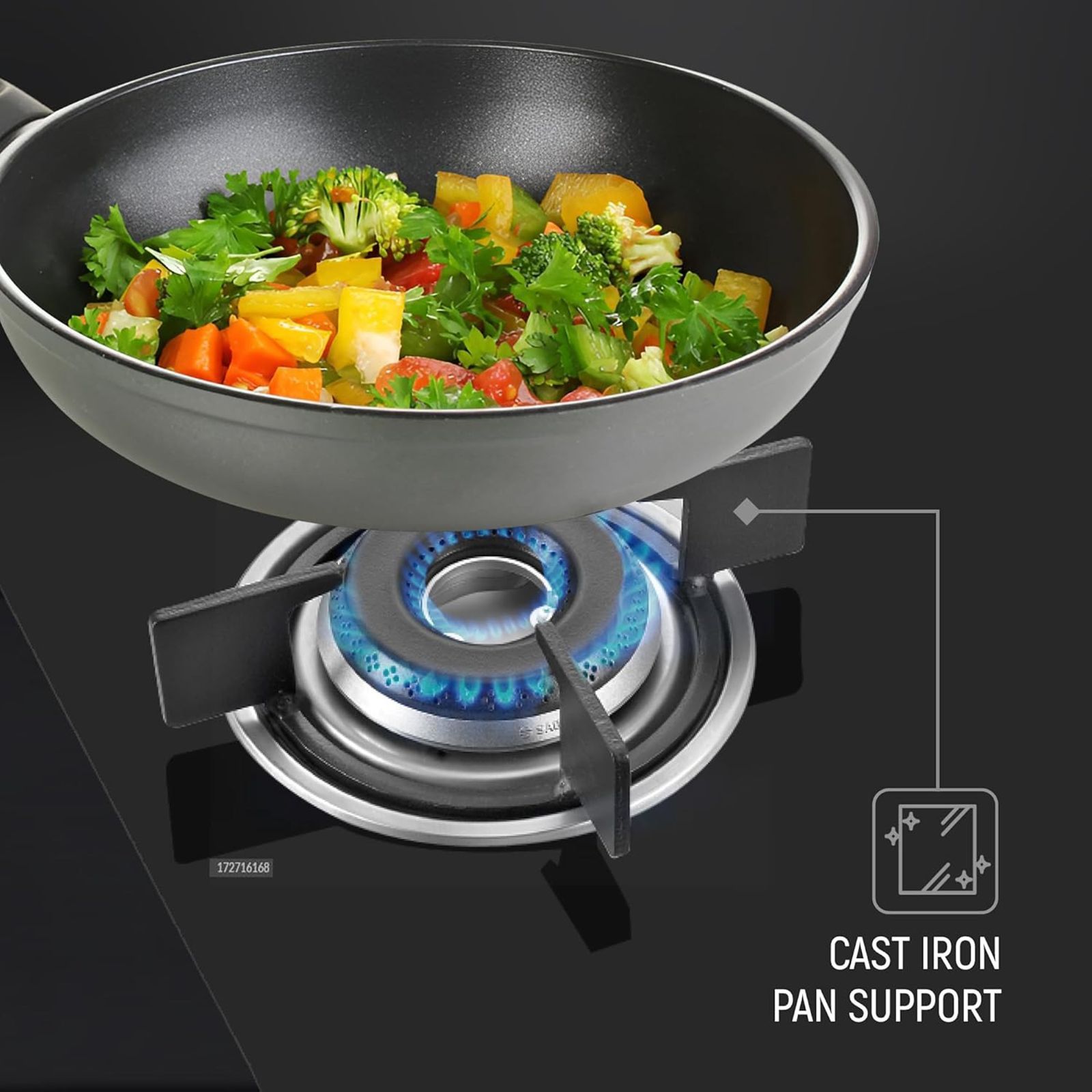 Prestige Efficia 02 AI Toughened Glass Top 2 Burner Automatic Hob (Dual Function & Convertible Design, Black) Prestige Efficia 02 AI Toughened Glass Top 2 Burner Automatic Hob (Dual Function & Convertible Design, Black)_4