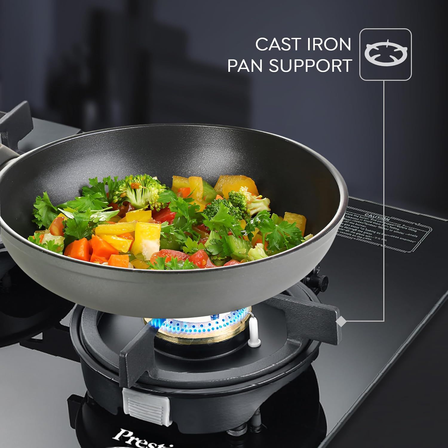 Prestige Svachh Efficia-03 AI Toughened Glass Top 3 Burner Automatic Hob (One-Touch Advanced Auto Ignition, Black)_7