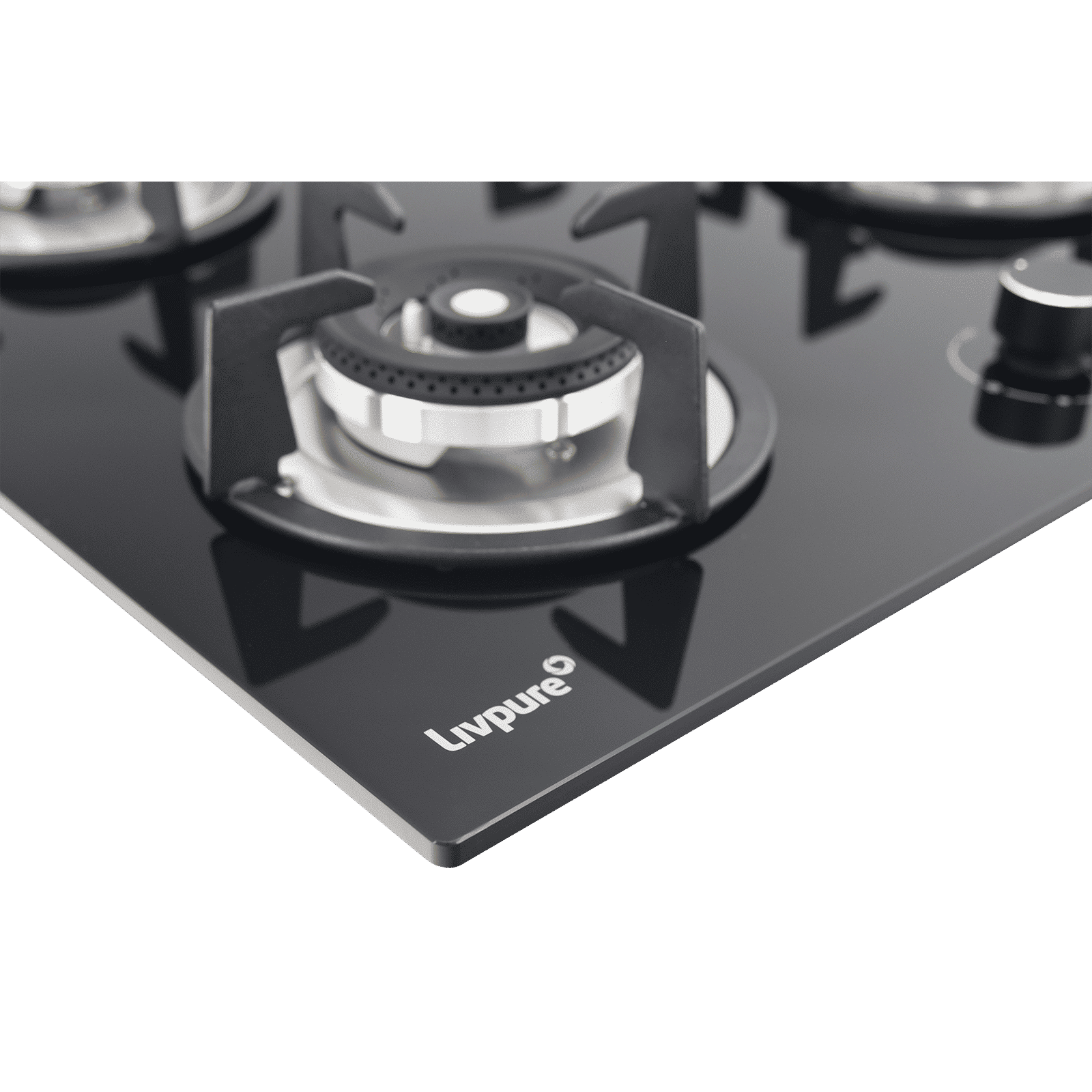 Livpure Ignis Toughened Glass Top 4 Burner Automatic Gas Hob (Ergonomic Knobs, Black) Livpure Ignis Toughened Glass Top 4 Burner Automatic Gas Hob (Ergonomic Knobs, Black)_10