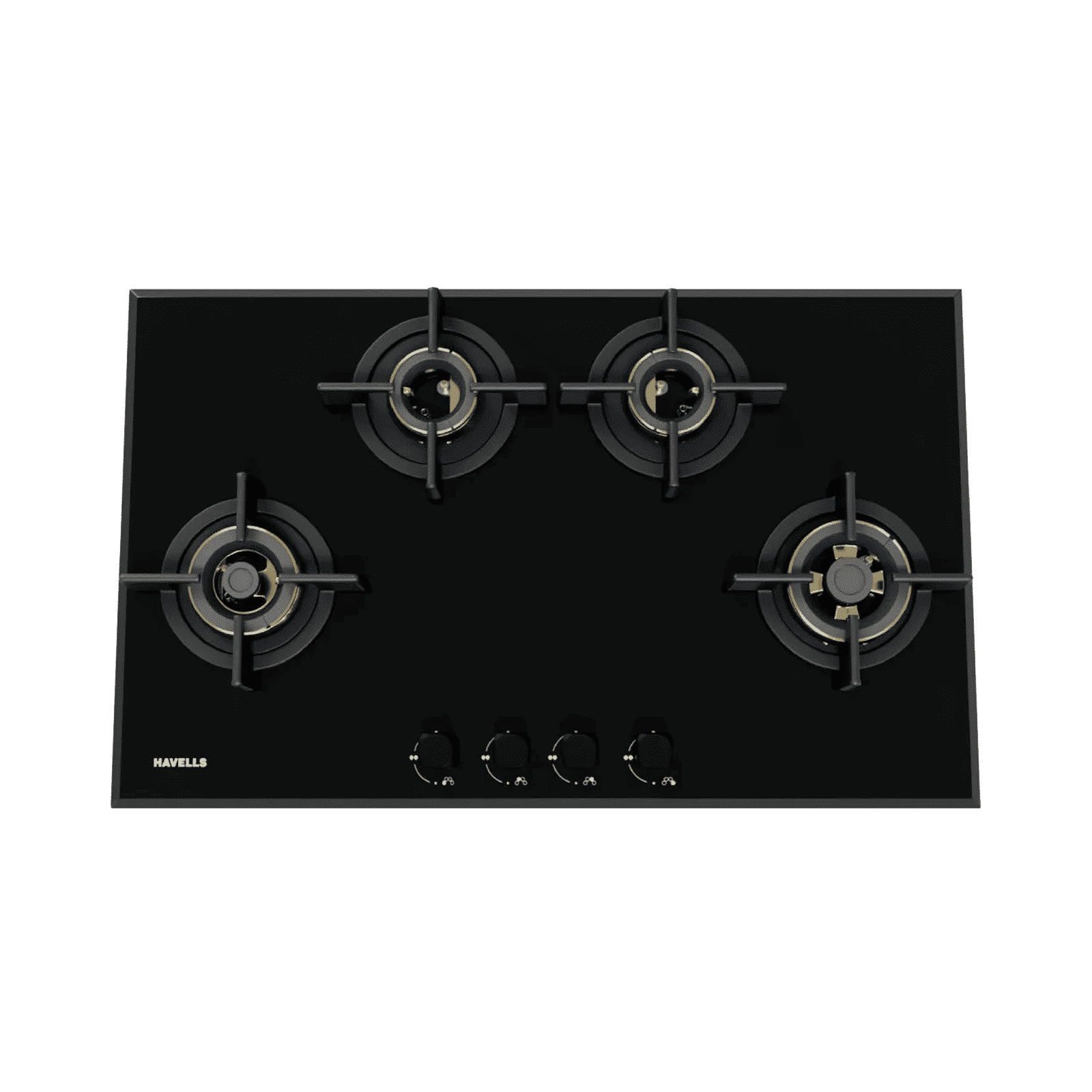 Havells Centuro 4B 80 T AI Auto Ignit Toughened Glass Top 4 Burner Automatic Hob (Ergonomically Designed Knob, Black) Havells Centuro 4B 80 T AI Auto Ignit Toughened Glass Top 4 Burner Automatic Hob (Ergonomically Designed Knob, Black)_3