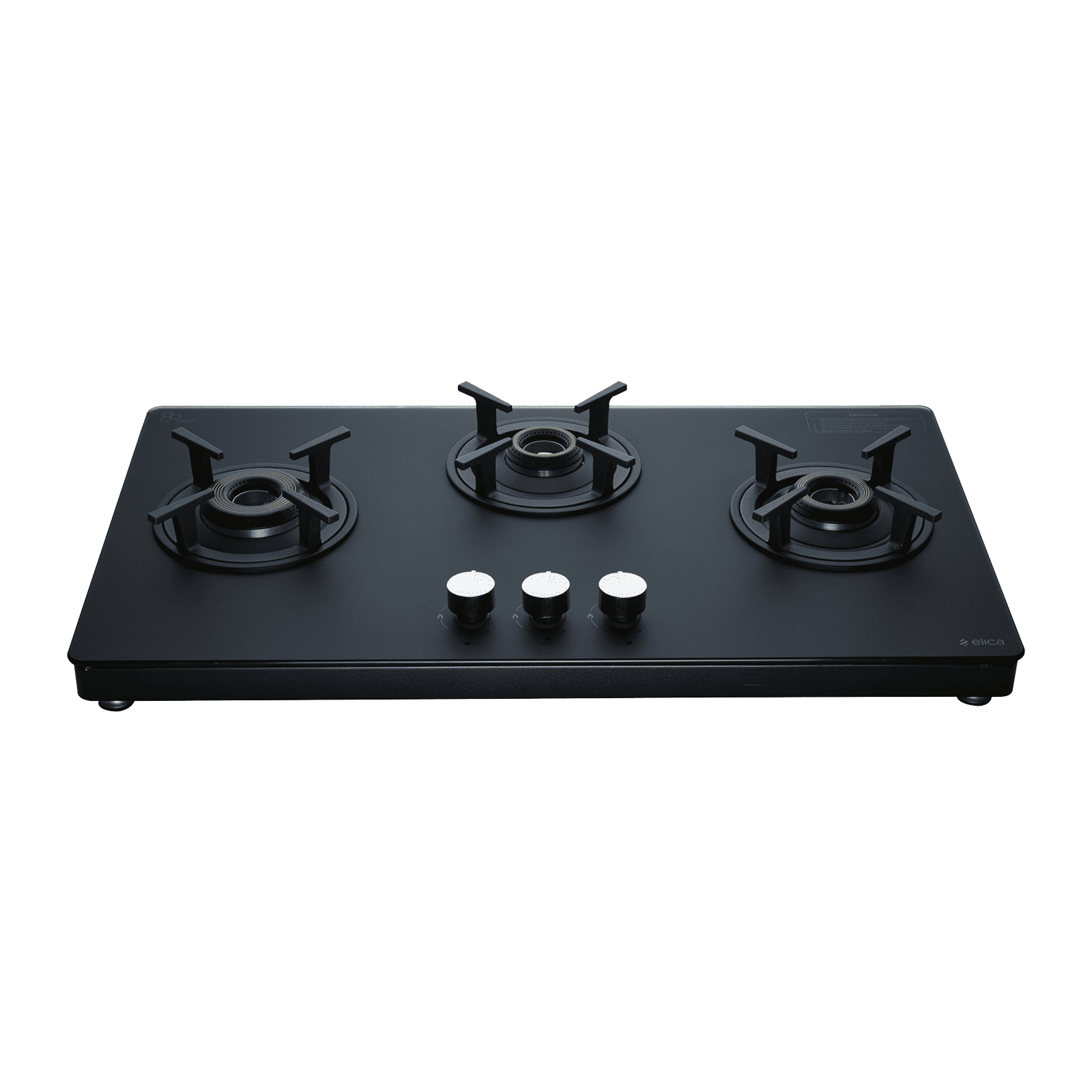 Elica SBF MATT LOTUS TKN 773 CT VETRO AI Toughened Glass Top 3 Burner Automatic Gas Stove (Sabaf Brass Burners, Black) Elica SBF MATT LOTUS TKN 773 CT VETRO AI Toughened Glass Top 3 Burner Automatic Gas Stove (Sabaf Brass Burners, Black)_1