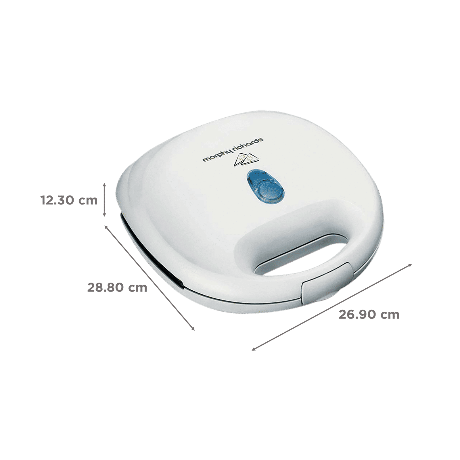 morphy richards SM 3007 700W 2 Slice Sandwich Maker with Anti Skid Feet (White)_2