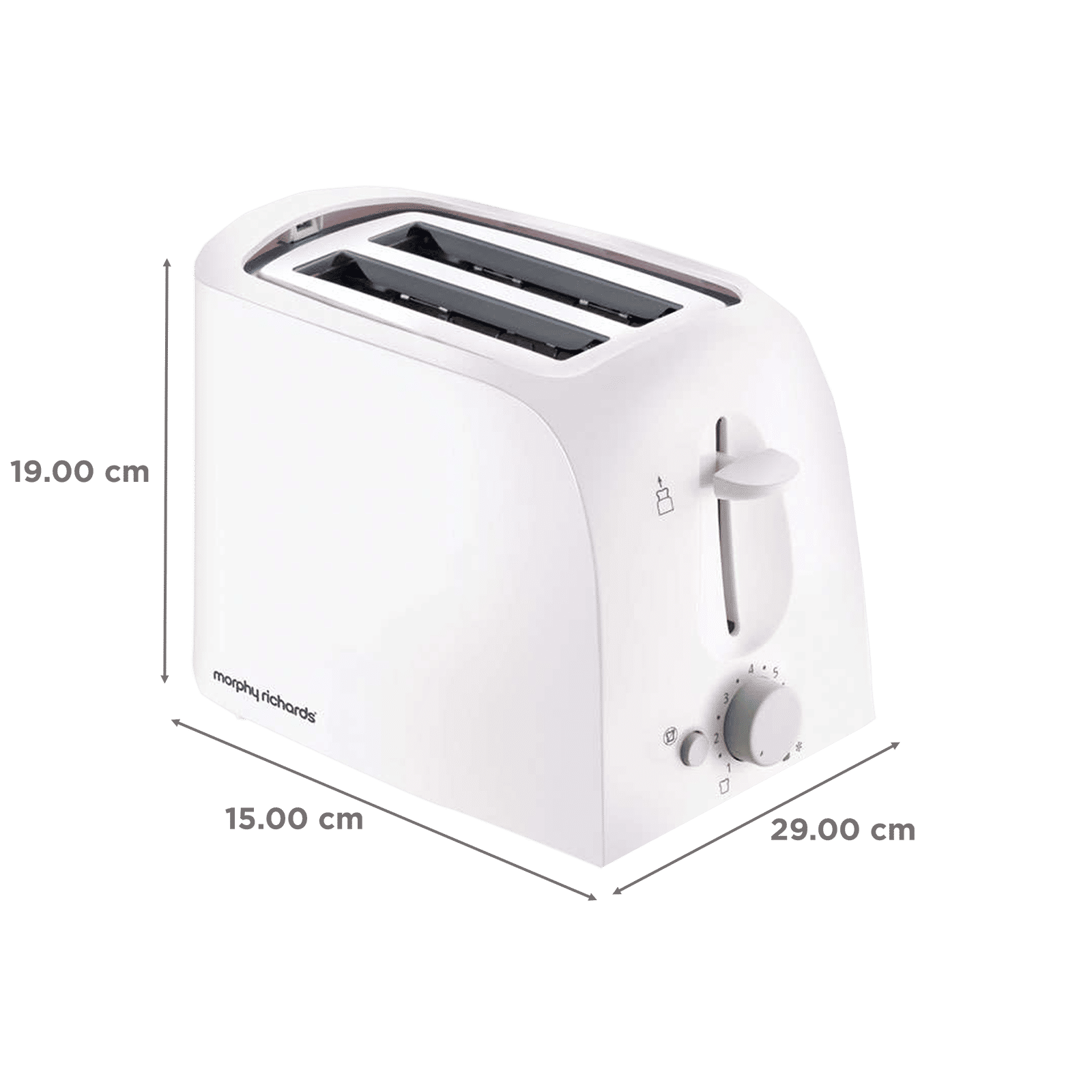 morphy richards 650 Watt 2 Slice Pop Up Toaster with Variable Browning Settings (White) morphy richards 650 Watt 2 Slice Pop Up Toaster with Variable Browning Settings (White)_2