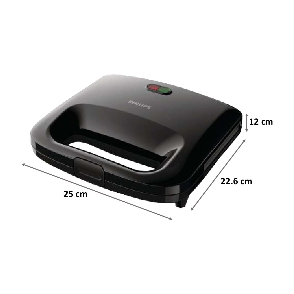 Philips 820 Watts 2 Slice Automatic Grill Sandwich Maker (Versatile Panini Plates, HD2394/99, Black)_2