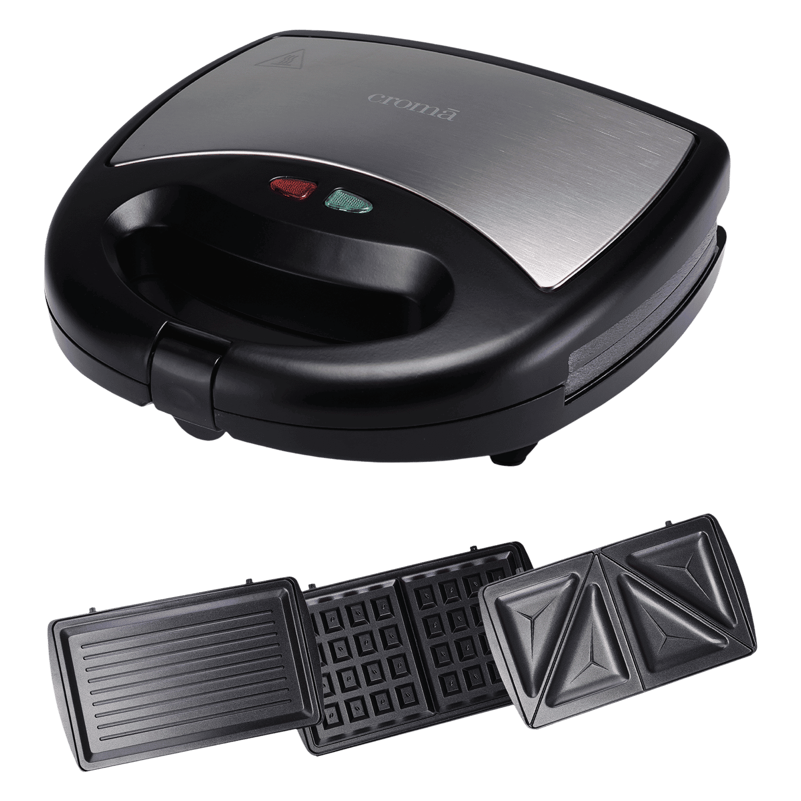 Croma 800W 2 Slice 3-in-1 Sandwich Maker with Automatic Operation (Black)_11