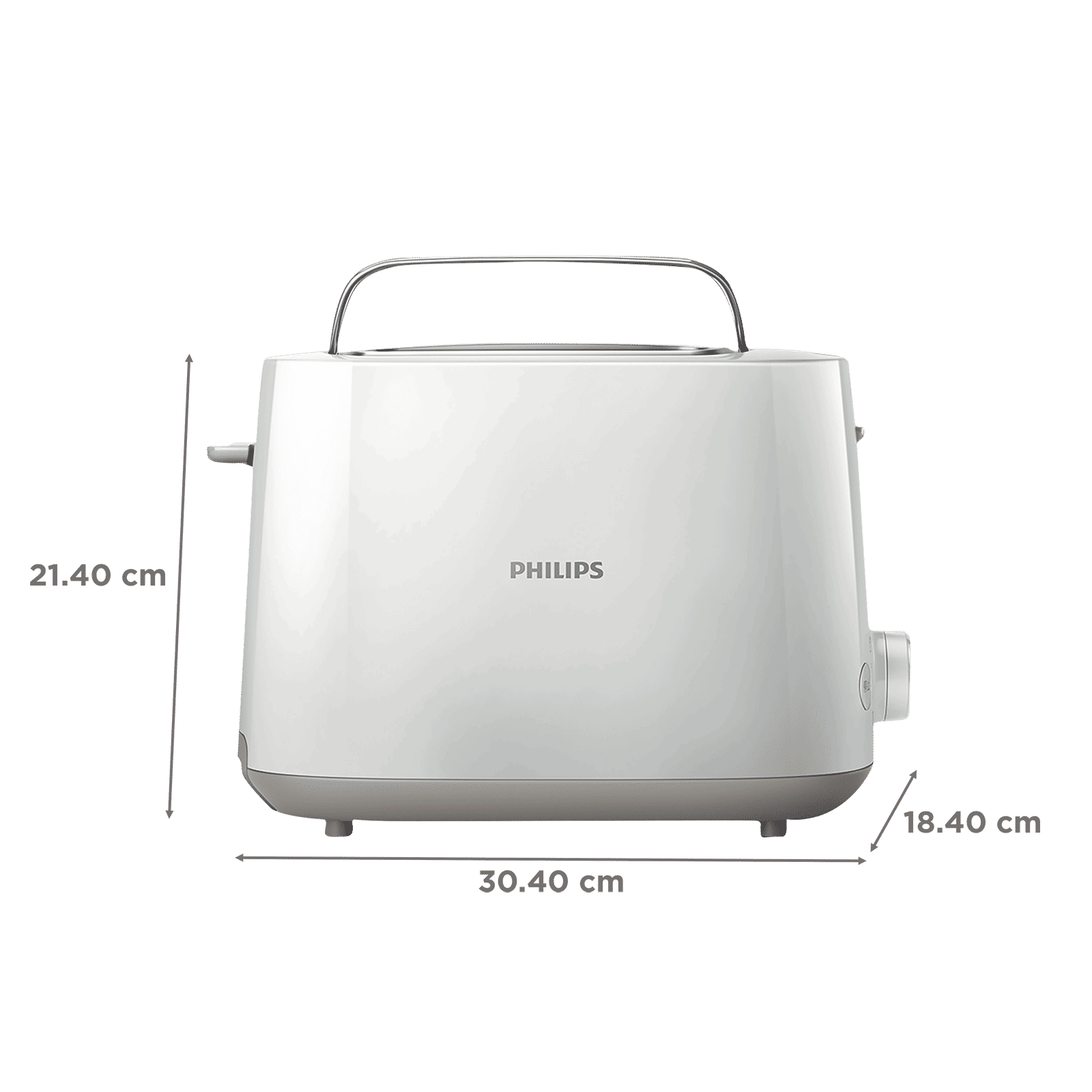 PHILIPS Daily Collection 900W 2 Slice Pop-Up Toaster with Integrated Bun Rack (White) PHILIPS Daily Collection 900W 2 Slice Pop-Up Toaster with Integrated Bun Rack (White)_2