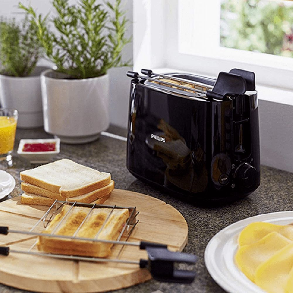 PHILIPS Daily Collection 650W 2 Slice Pop-Up Toaster with Integrated Bun Rack (Black) PHILIPS Daily Collection 650W 2 Slice Pop-Up Toaster with Integrated Bun Rack (Black)_8