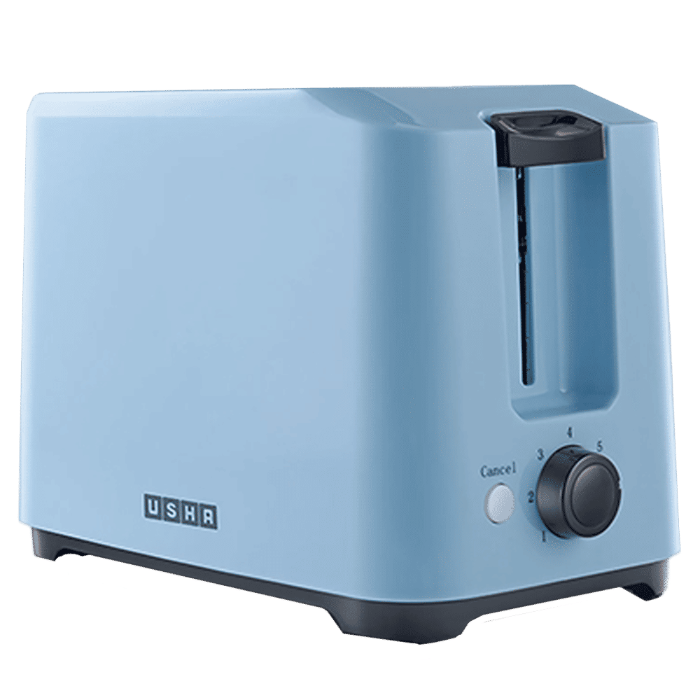 USHA PT 3720 700W 2 Slice Pop-Up Toaster with Plastic Shock Proof Body (Ice Blue)_4