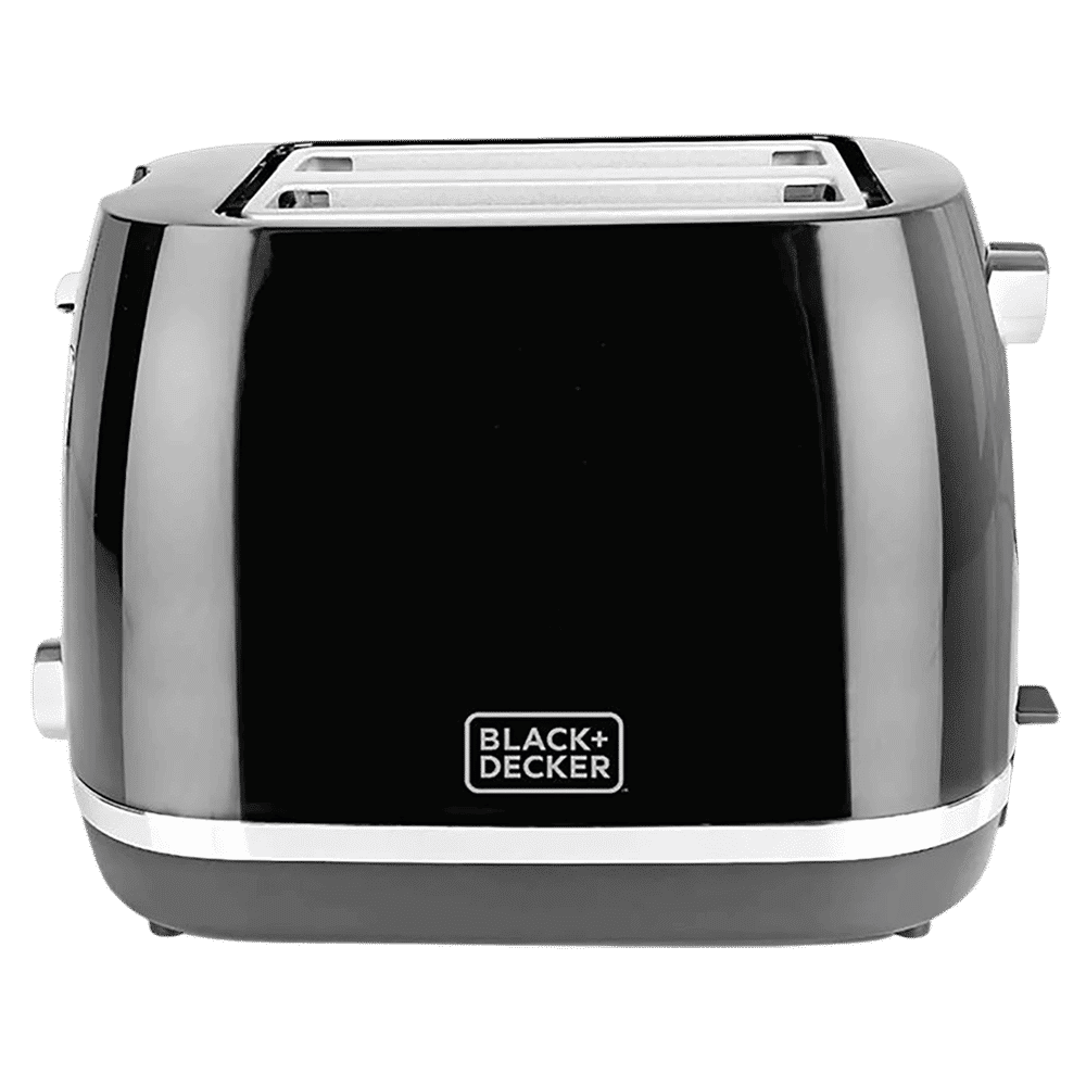 BLACK & DECKER 870W 2 Slice Pop-Up Toaster with Bun Warmer Function (Black)_1